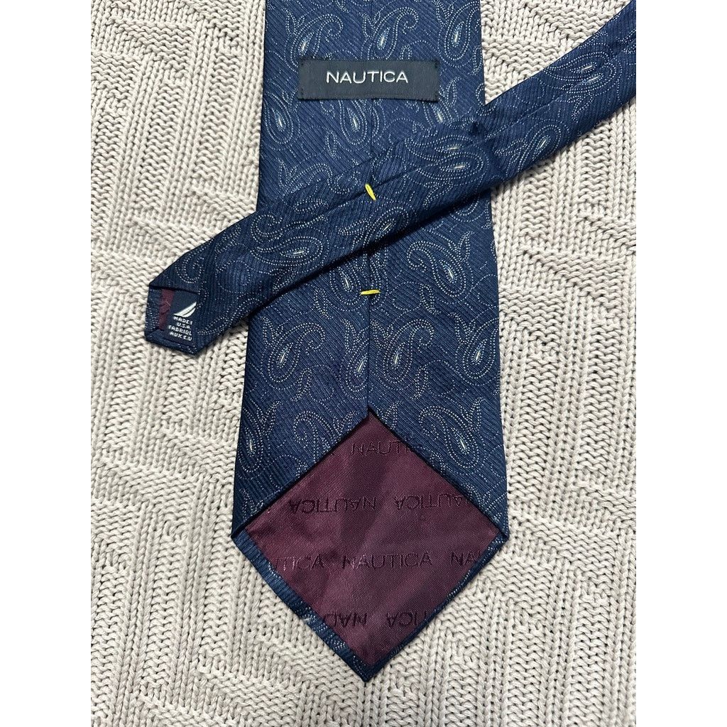 Nautica Nautica navy paisley silk tie Size ONE SIZE - 2 Thumbnail
