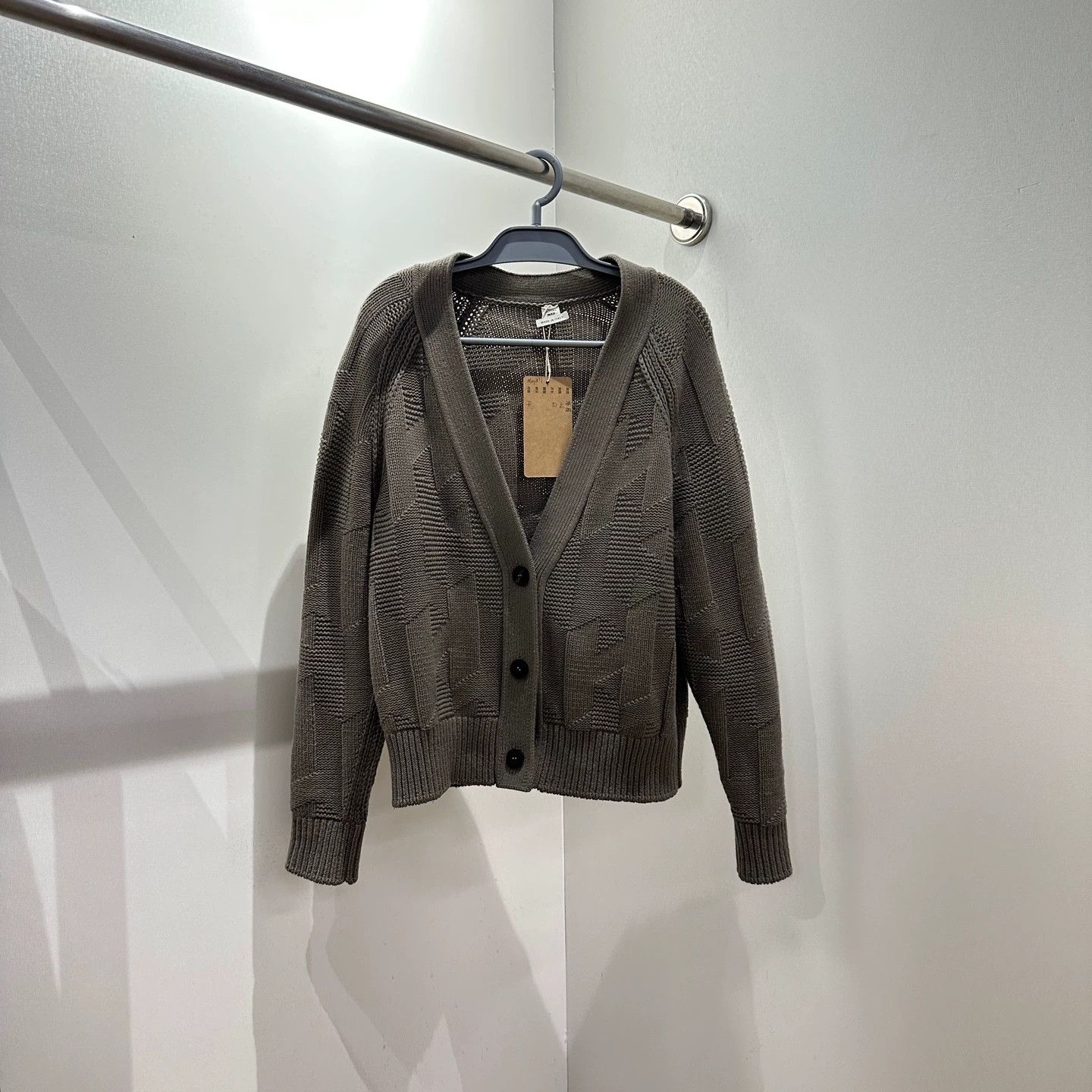 Hermes Hermes may877 embossed H logo chunkyknit cardigan 34 Size XS / US 0-2 / IT 36-38 - 1 Thumbnail