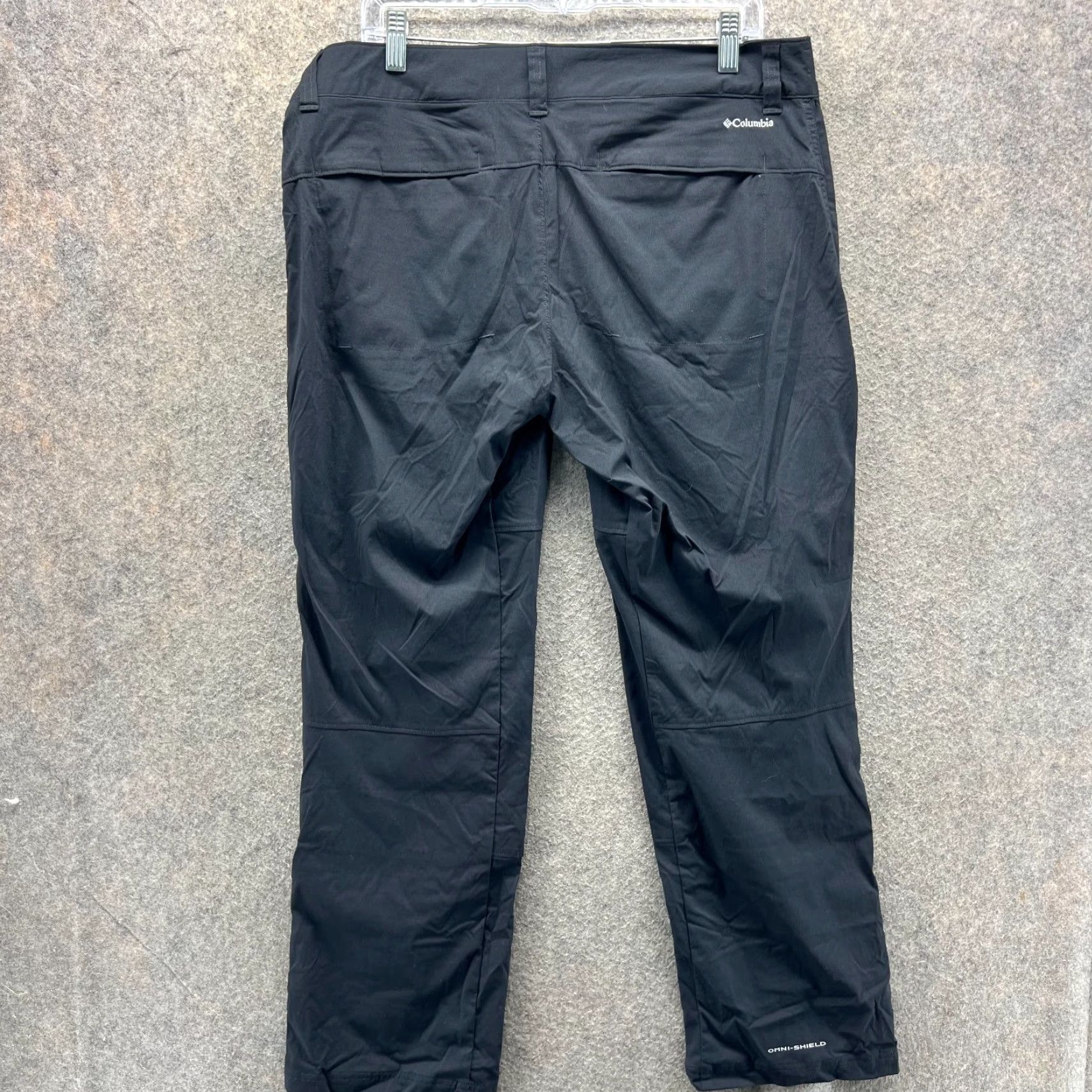 Vintage Columbia Pants Womens 14 Black Flat Front Trouser Saturday Trail Outdoors Nylon Pants Mens? Size 36" / US 14 / IT 50 - 2 Thumbnail