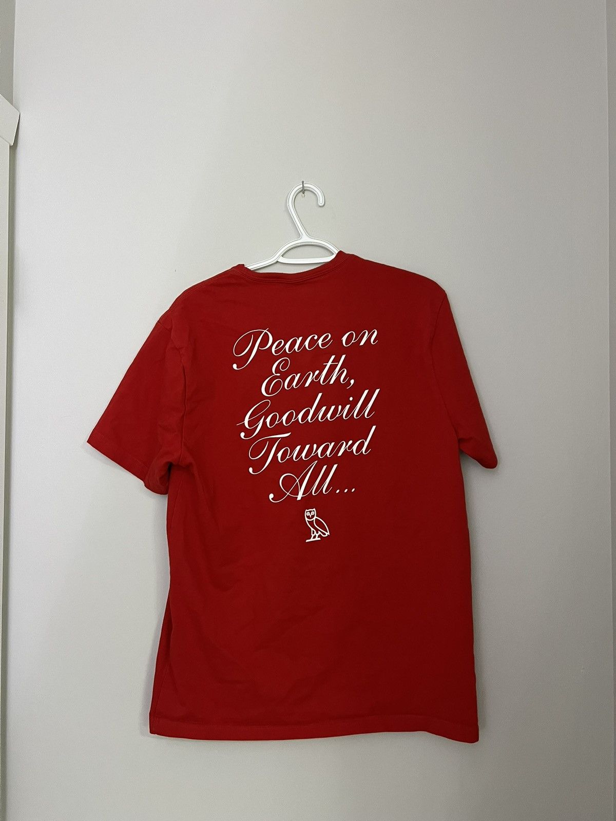 October's Very Own OVO Christmas OWL Logo Red T-Shirt October’s Very Own Size US M / EU 48-50 / 2 - 3 Thumbnail