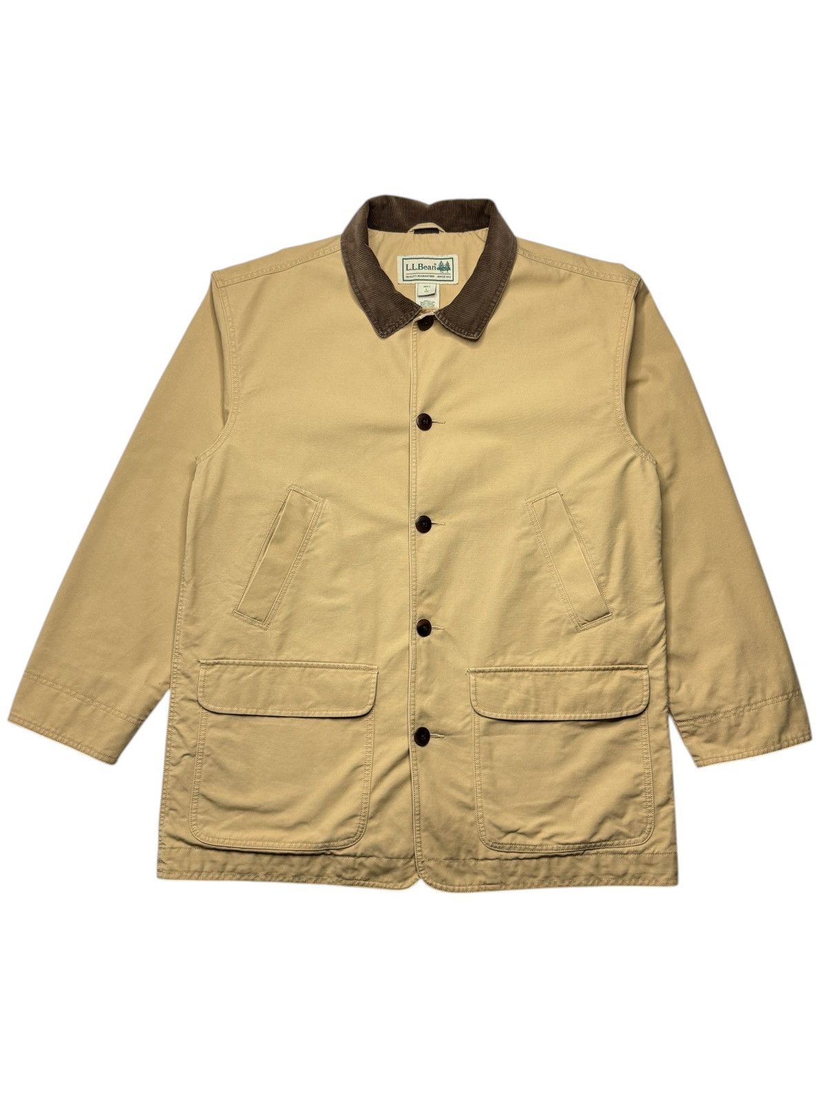 L.L. Bean LL Bean Tan Brown Corduroy Chore Jacket Coat Size US L / EU 52-54 / 3 - 1 Thumbnail