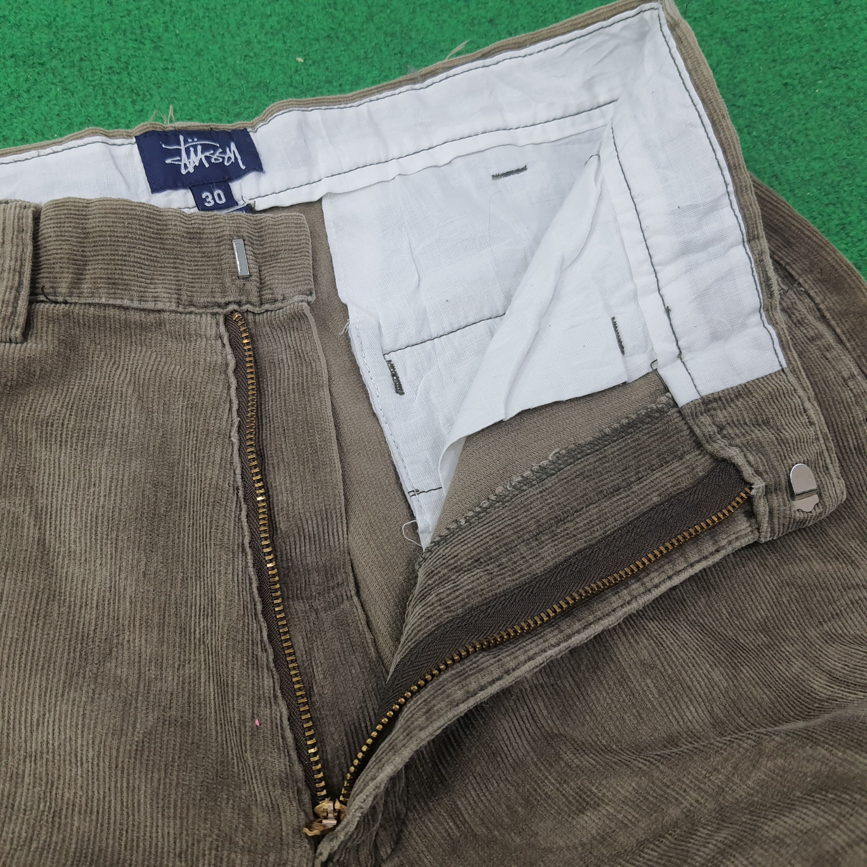 Stussy Vintage Stussy Corduroy Streetwear Custom Logo Pants C228N25 Size US 29 - 5 Thumbnail