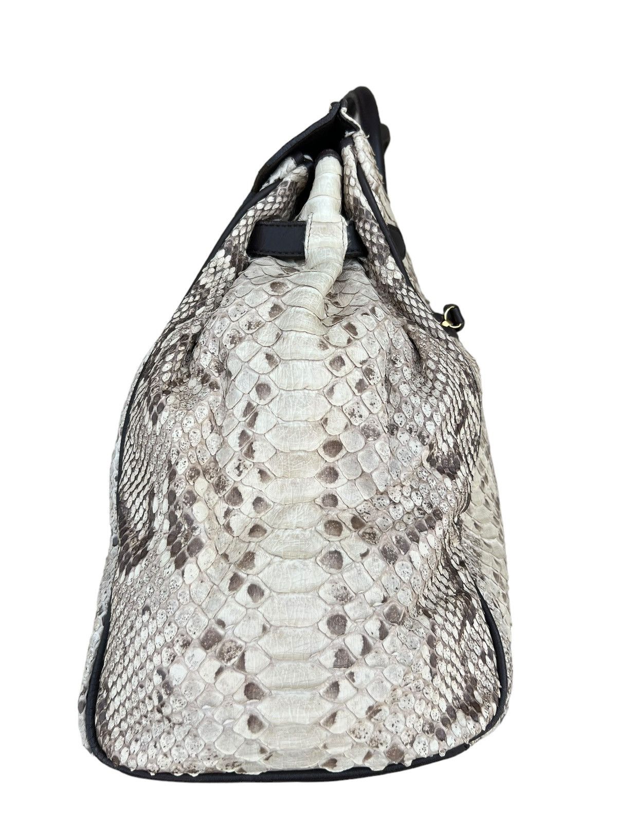 Leather Vin Don Japan Snake Skin Leather Birkin Bag Size ONE SIZE - 8 Thumbnail