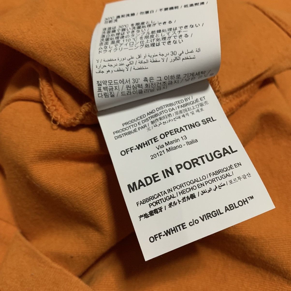 Off-White Off White Small Arrows Graphic Orange Tee Virgil Abloh Size US S / EU 44-46 / 1 - 8 Thumbnail