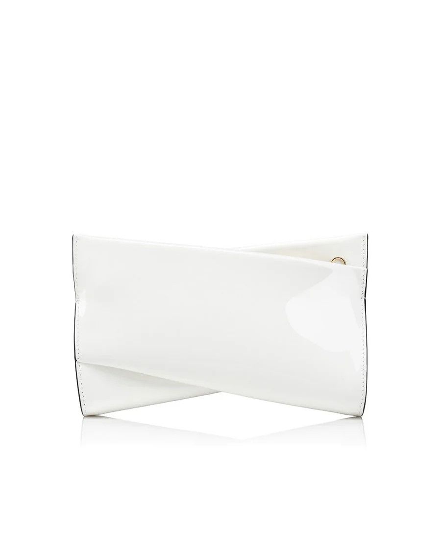 Christian Louboutin o1s1wg111124 Size: OS/ Loubitwist Small Clutch in White Size ONE SIZE - 1 Thumbnail