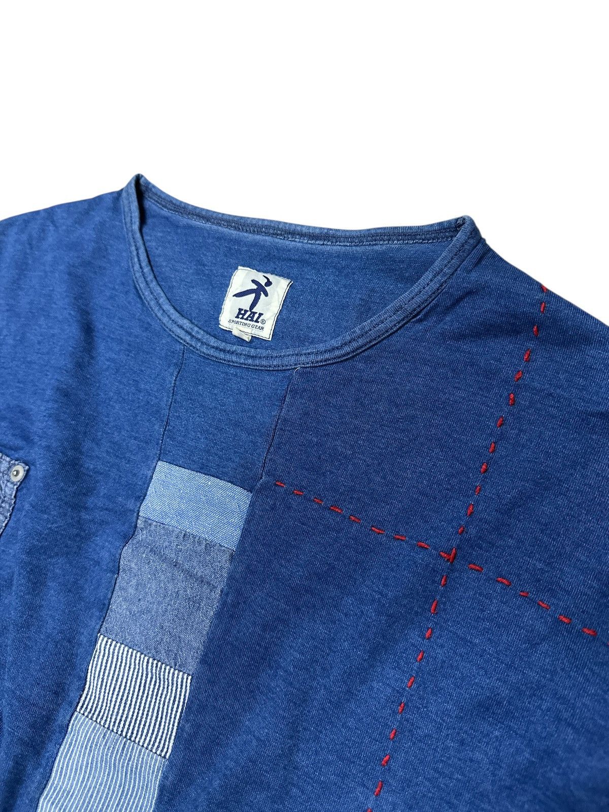 Issey Miyake Hai sporting gear blue indigo sashiko patchwork . Size US M / EU 48-50 / 2 - 5 Thumbnail