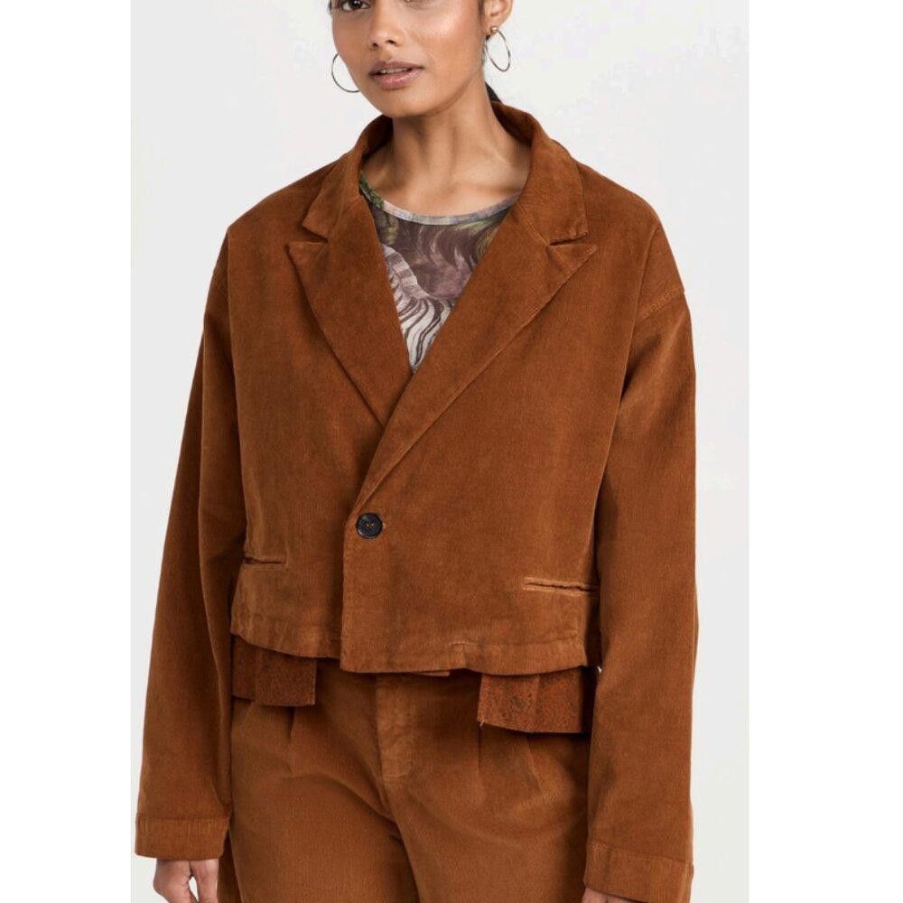 NSF NSF Made In USA HAILE Cut Off Cord Blazer Caramel Size M Size M / US 6-8 / IT 42-44 - 3 Thumbnail
