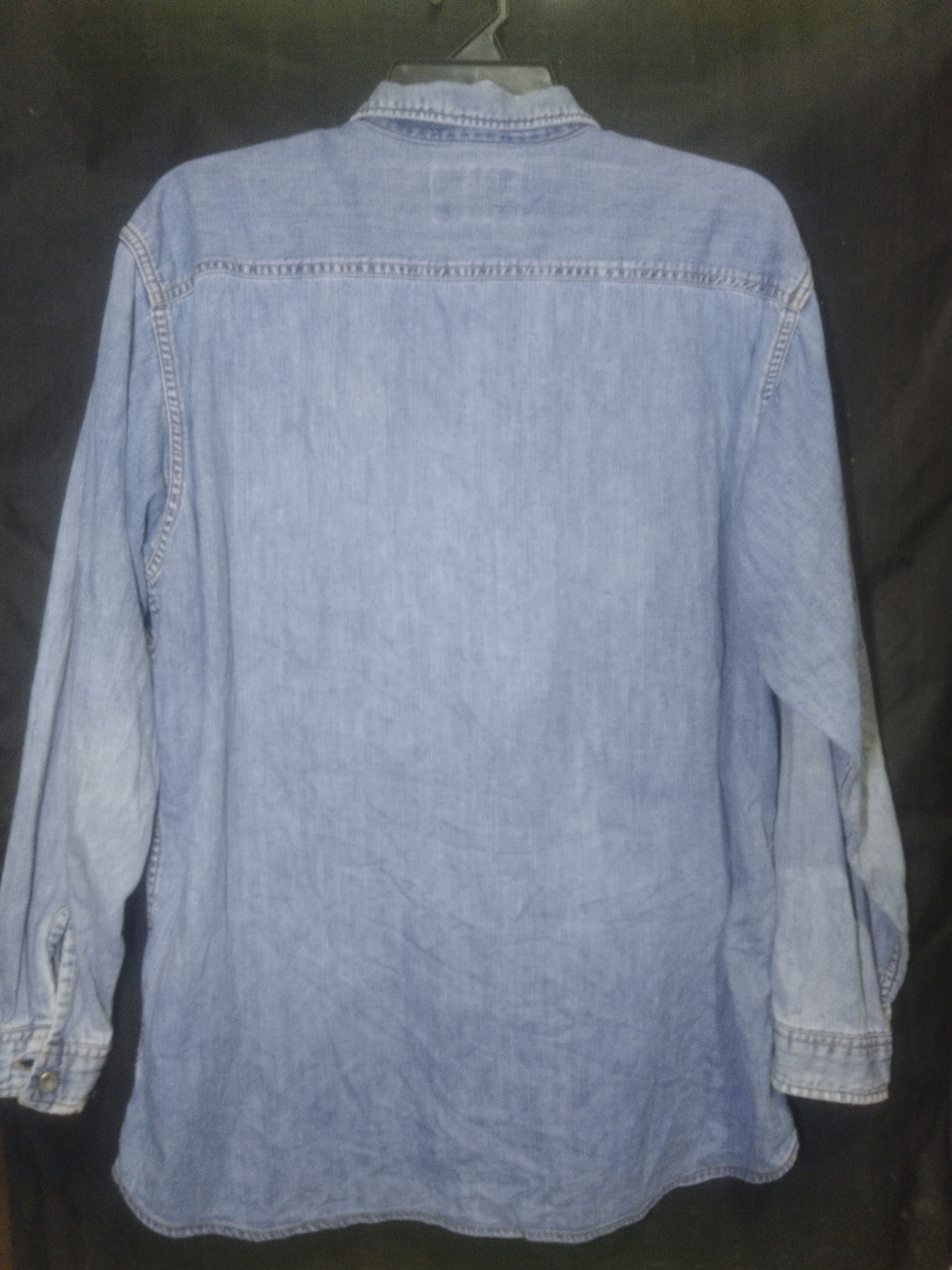Levi's × Vintage Vintage 90's Levi's long sleeve denim button fly shirt Size US L / EU 52-54 / 3 - 3 Thumbnail