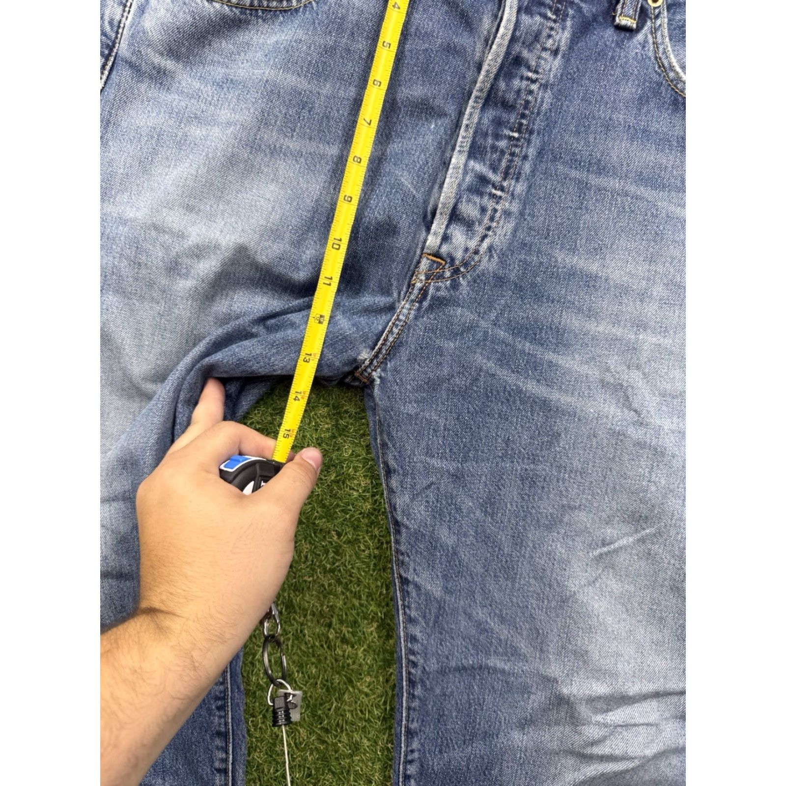 Levi's Levi's 562 Jeans Cargo 36x30 Blue Distressed Cowboy Loose Fit Comfort Men's Size US 36 / EU 52 - 6 Thumbnail