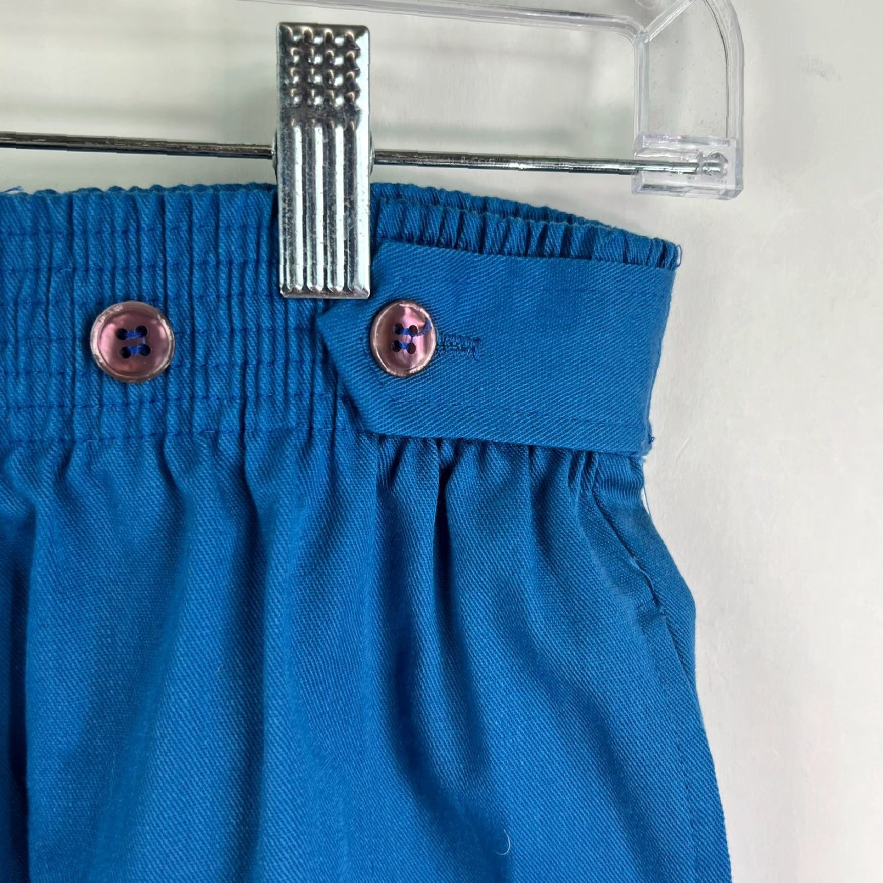 Vintage VINTAGE Lauren Bermuda Elastic High Waist Womens Size 8 Blue Pockets USA Size 30" / US 8 / IT 44 - 2 Thumbnail