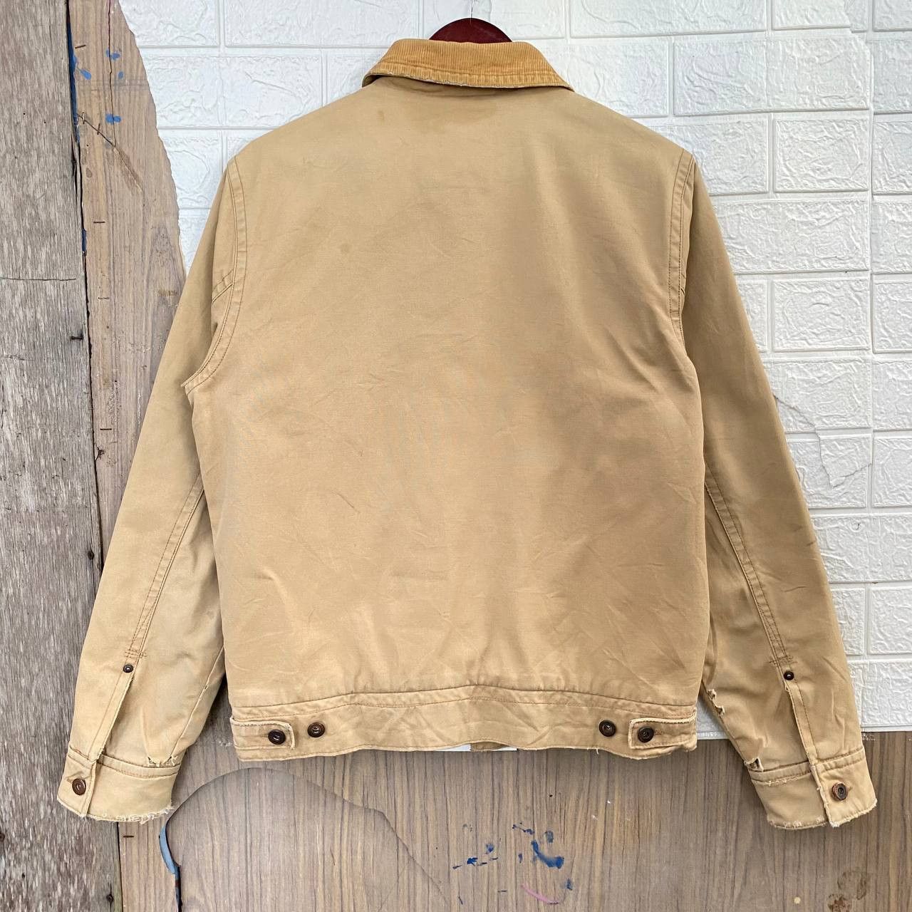 American Eagle Outfitters × Vintage Y2k American Eagle Outfitters Distressed Tan Jacket Size US M / EU 48-50 / 2 - 13 Thumbnail