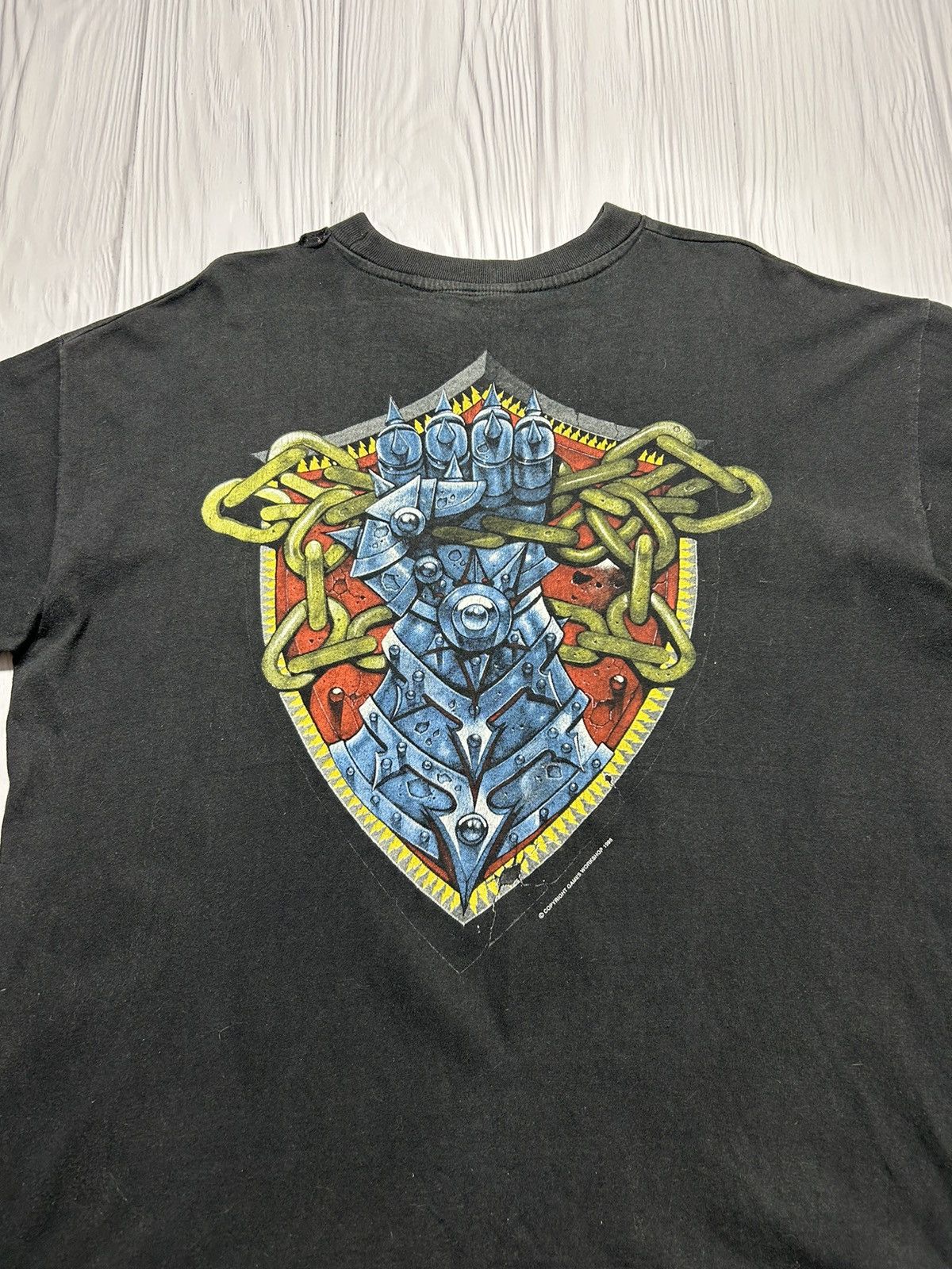 Vintage Rare Vintage 1995 Necromunda Orlocks T-Shirt Size US XL / EU 56 / 4 - 4 Thumbnail