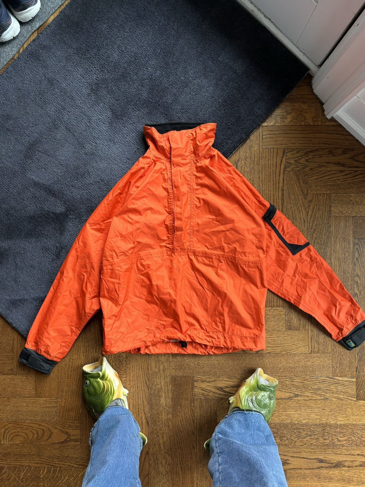 Kokatat Jacket Kayak Half Zip Anorak Taped Seam Shell Wind S