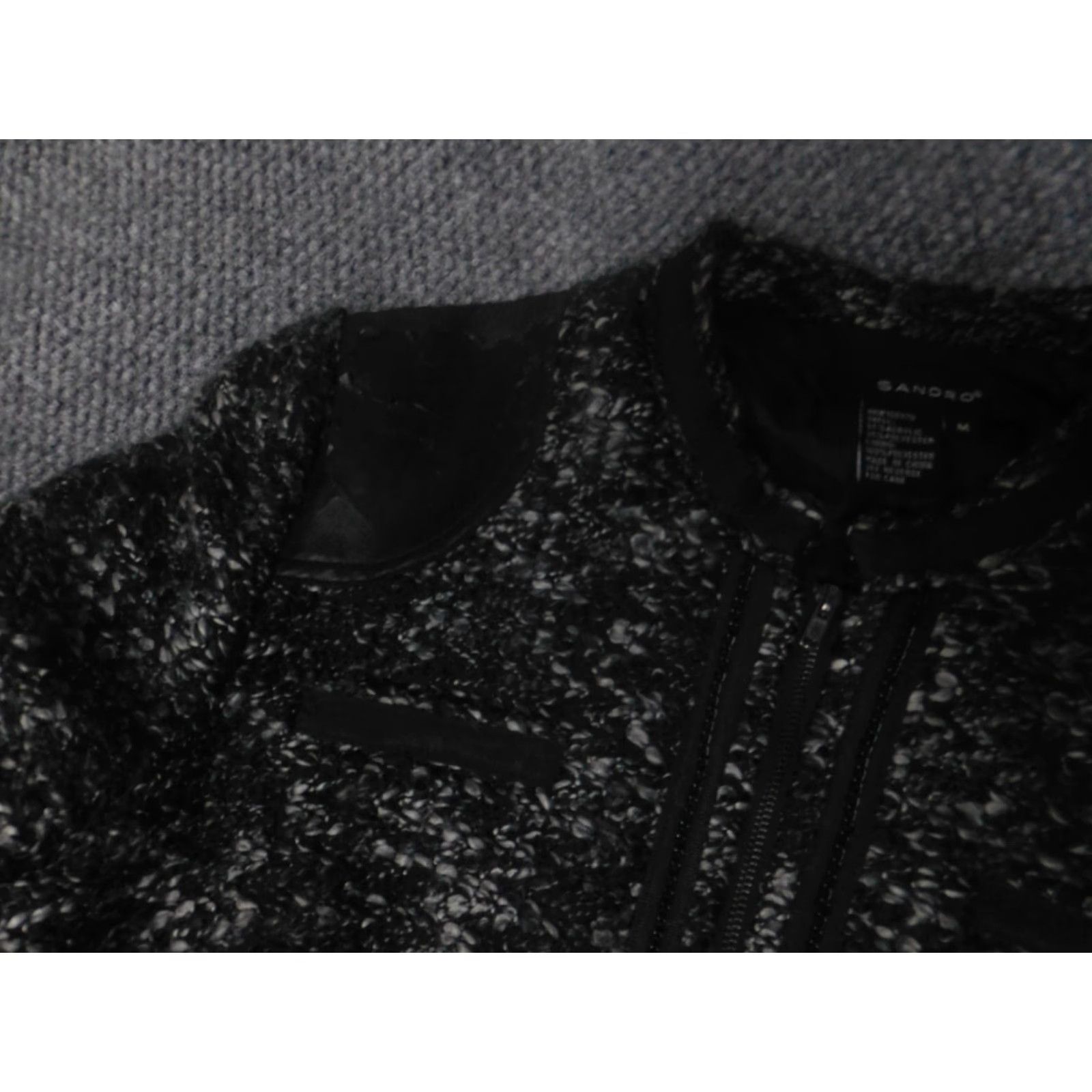 Sandro Sandro Jacket Womens M Gray Full Zip Size M / US 6-8 / IT 42-44 - 4 Thumbnail