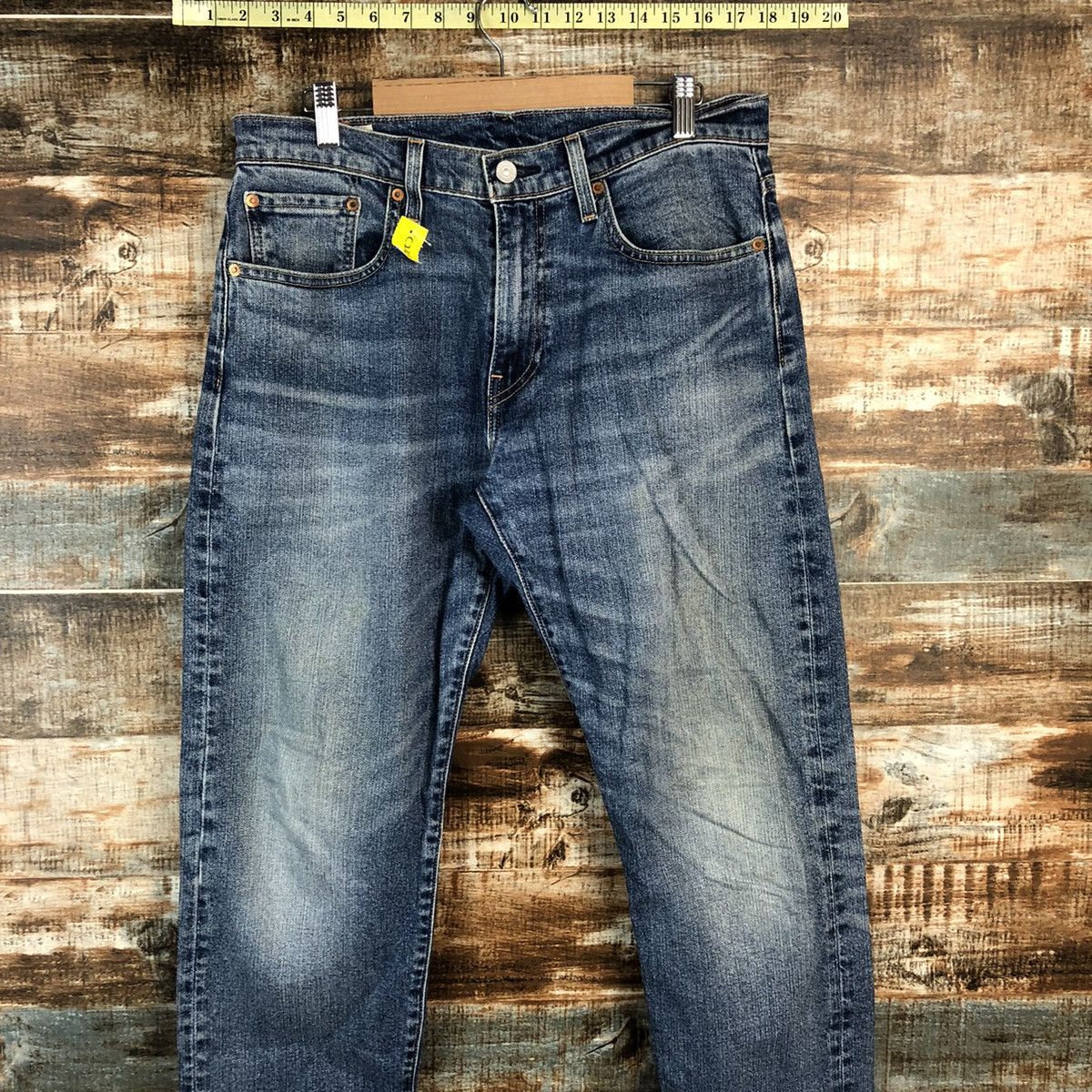 Levi's DLL Levis 502 big E faded Blue Denim Pants #C248 Size US 31 - 2 Thumbnail