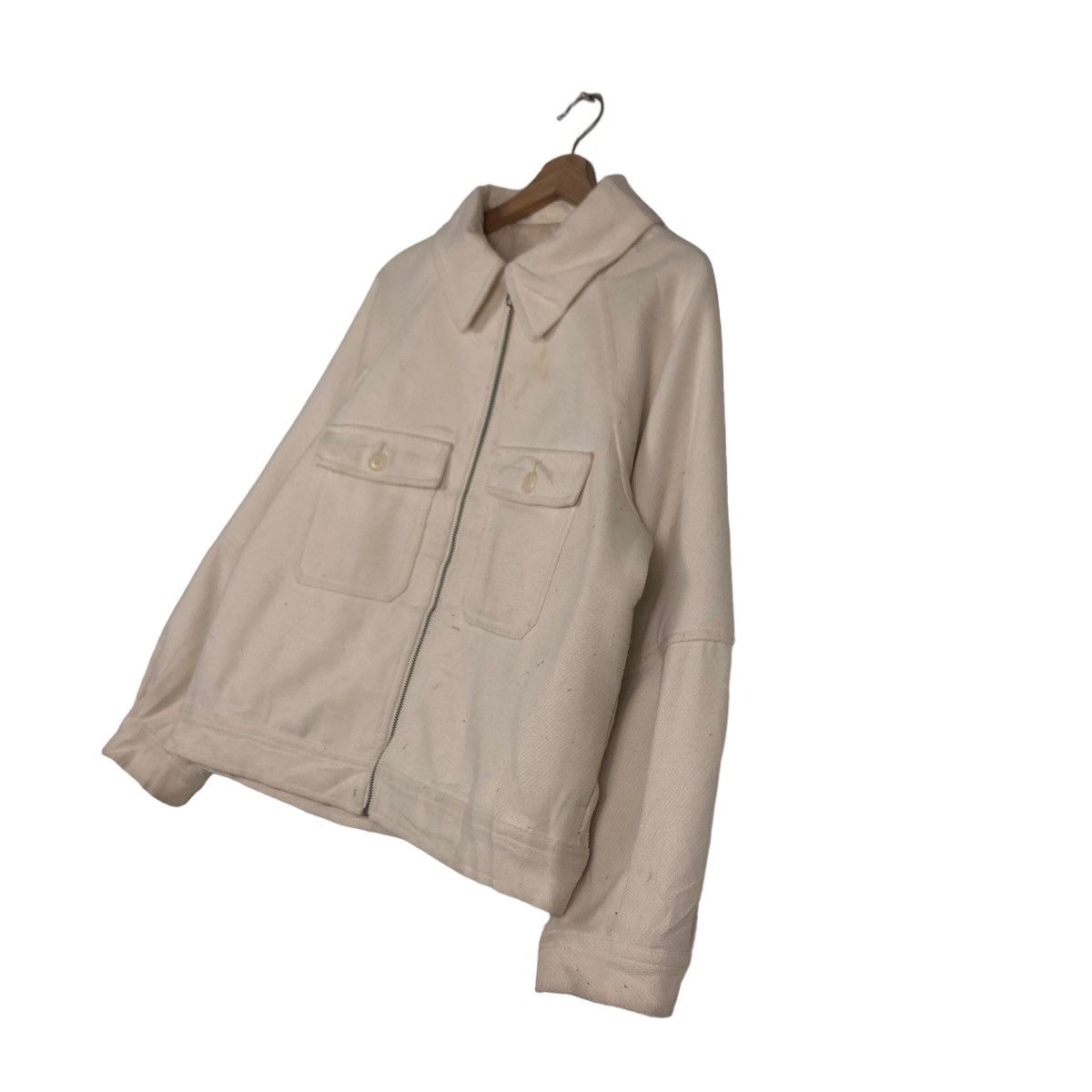 Japanese Brand 🔥Vintage Wool Work Chore Jacket GU Japan Issey Miyake Size US XL / EU 56 / 4 - 2 Thumbnail