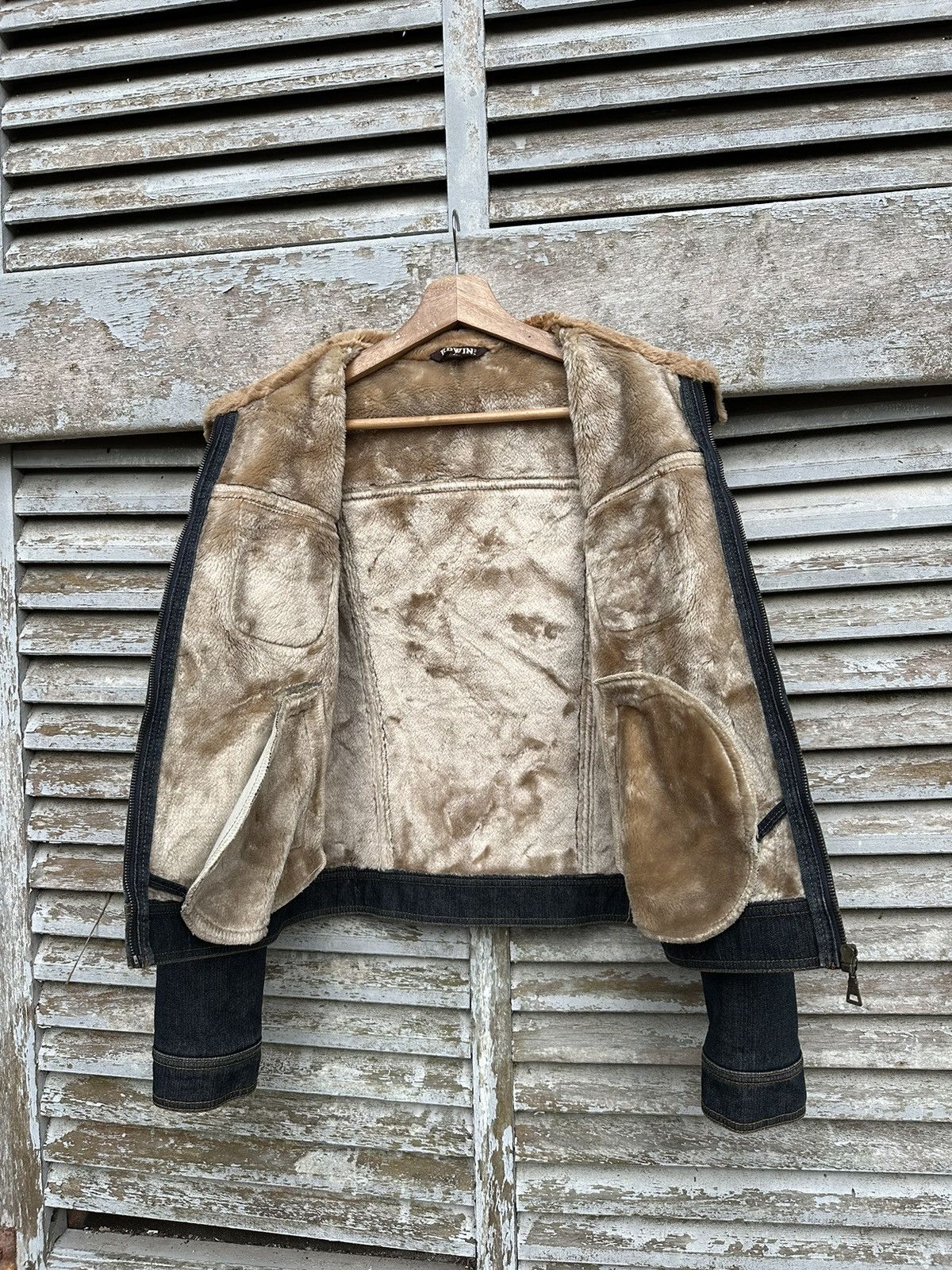 Edwin 👹Vintage Edwin Fleece Lined Trucker Jacket Size US S / EU 44-46 / 1 - 8 Thumbnail