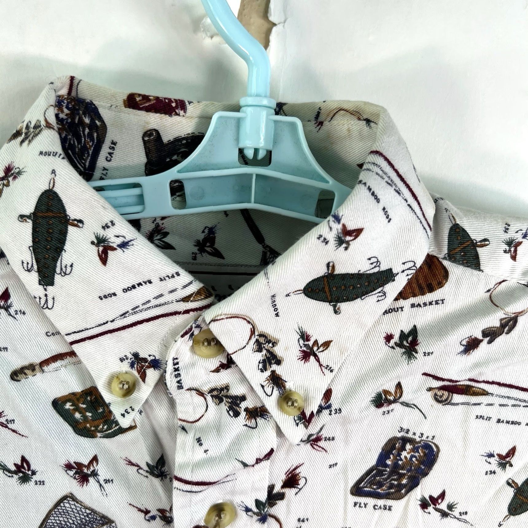 Vintage VINTAGE Bimini Bay Fly Fishing Button-Down Shirt Men's Size M Short Sleeve Beige Animal Print Size US M / EU 48-50 / 2 - 5 Thumbnail