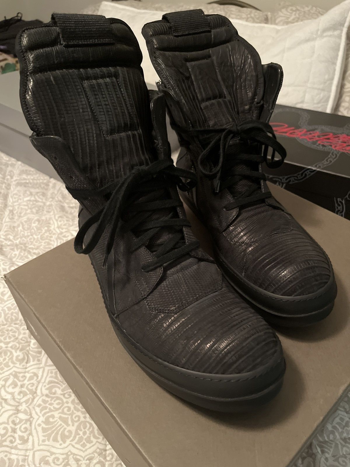 Rick Owens Rick Owens Geo basket 44 iguana skin Size US 11 / EU 44 - 12 Thumbnail