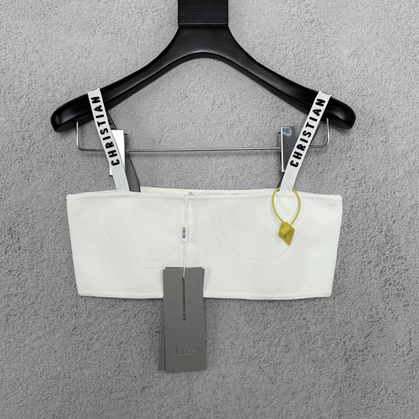 Dior Dior Knit Logo Strapless Camisole L Size L / US 10 / IT 46 - 1 Thumbnail