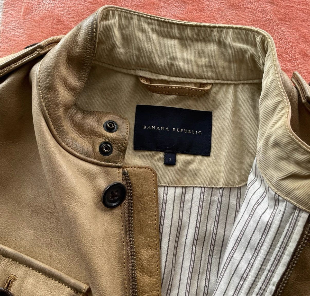 Banana Republic Banana Republic Leather Jacket K22 Size US S / EU 44-46 / 1 - 4 Thumbnail