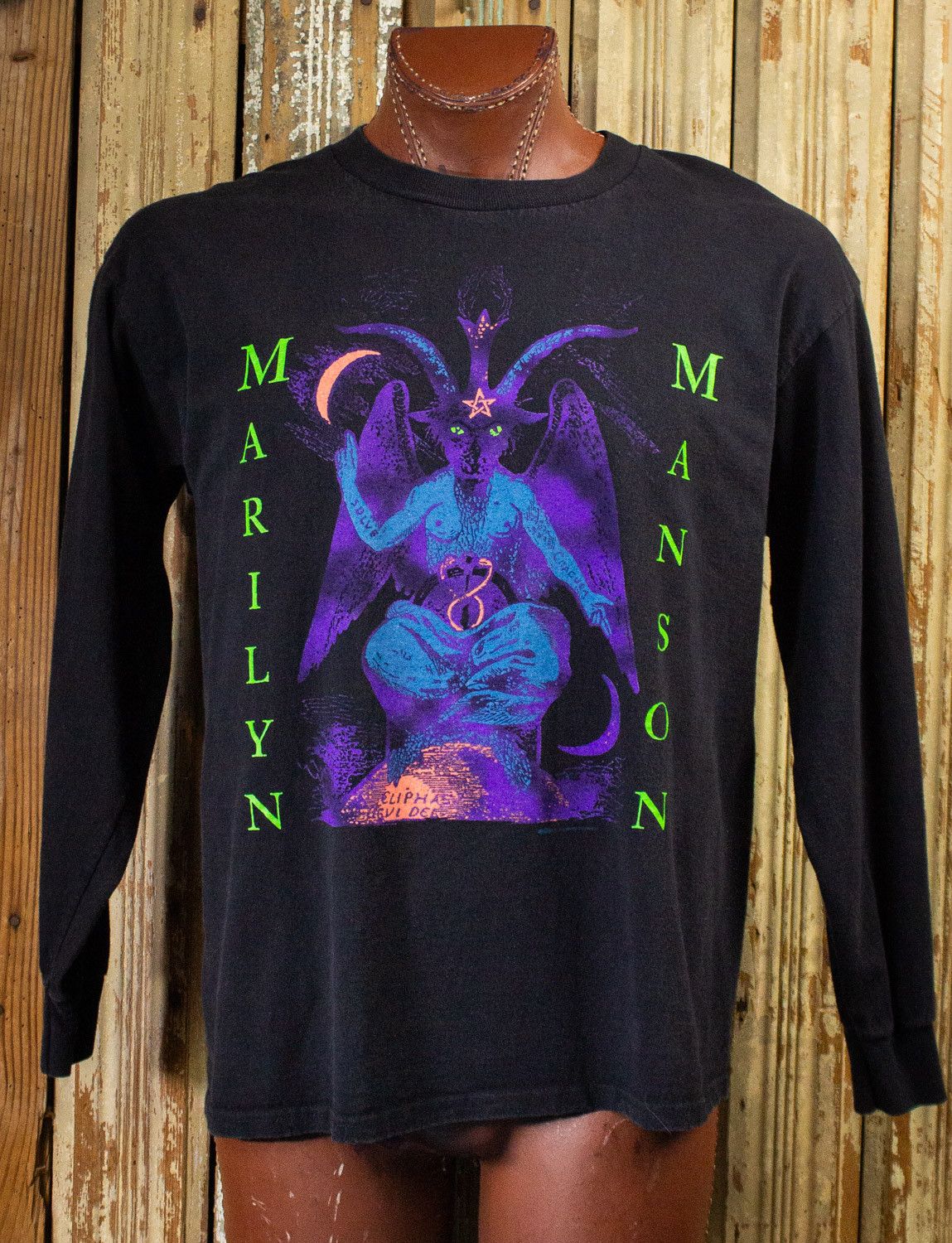 Band Tees × Vintage Vintage Marilyn Manson When I'm God Concert T Shirt 1996 Size US XL / EU 56 / 4 - 1 Thumbnail