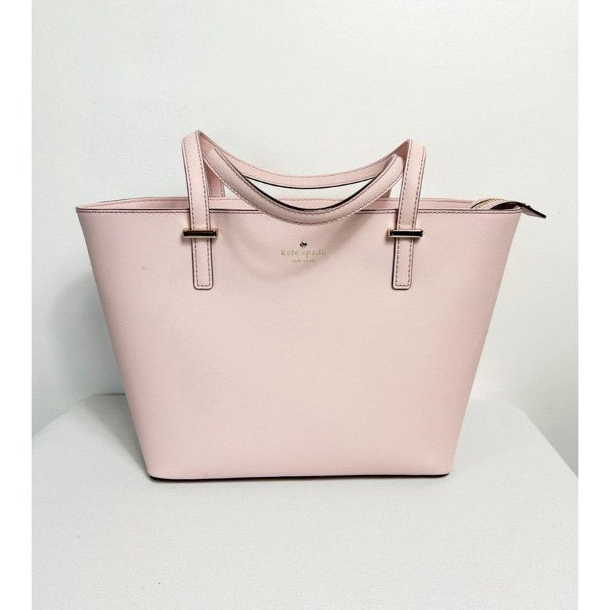 Kate Spade Kate Spade Textured Leather Handbag Tote in Pink Size ONE SIZE - 1 Thumbnail