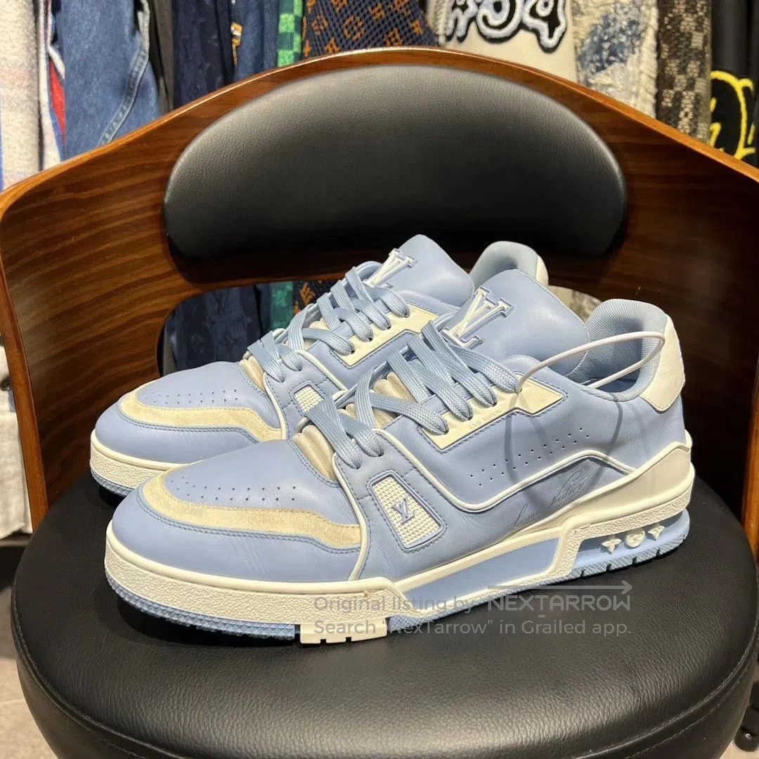Louis Vuitton Blue Low-Top Sneakers Size 8.5. Size US 8.5 / EU 41-42 - 1 Thumbnail