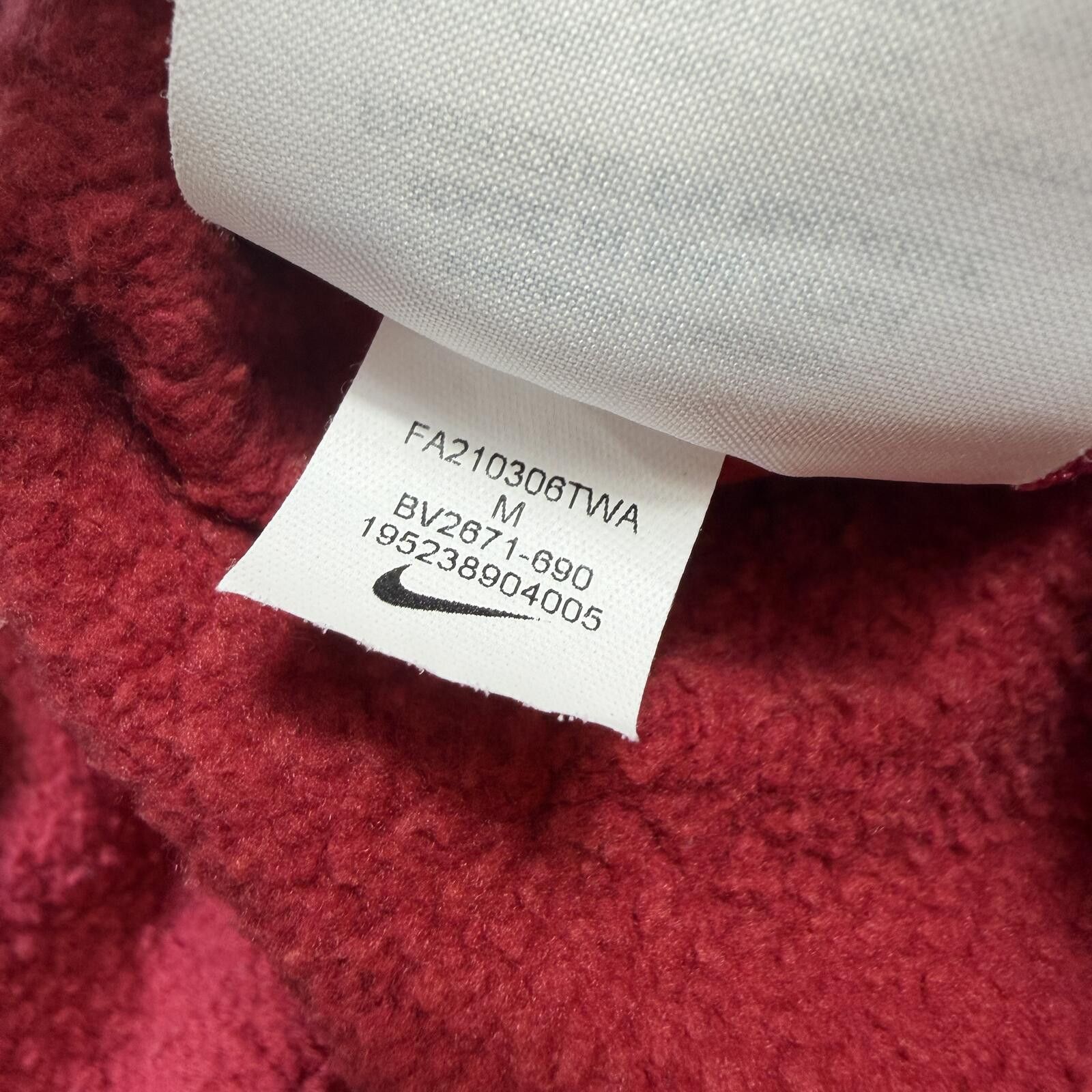Nike Nike Red Fleece Jogger Sweatpants L Swoosh Lounge Pants Size US 32 / EU 48 - 7 Thumbnail