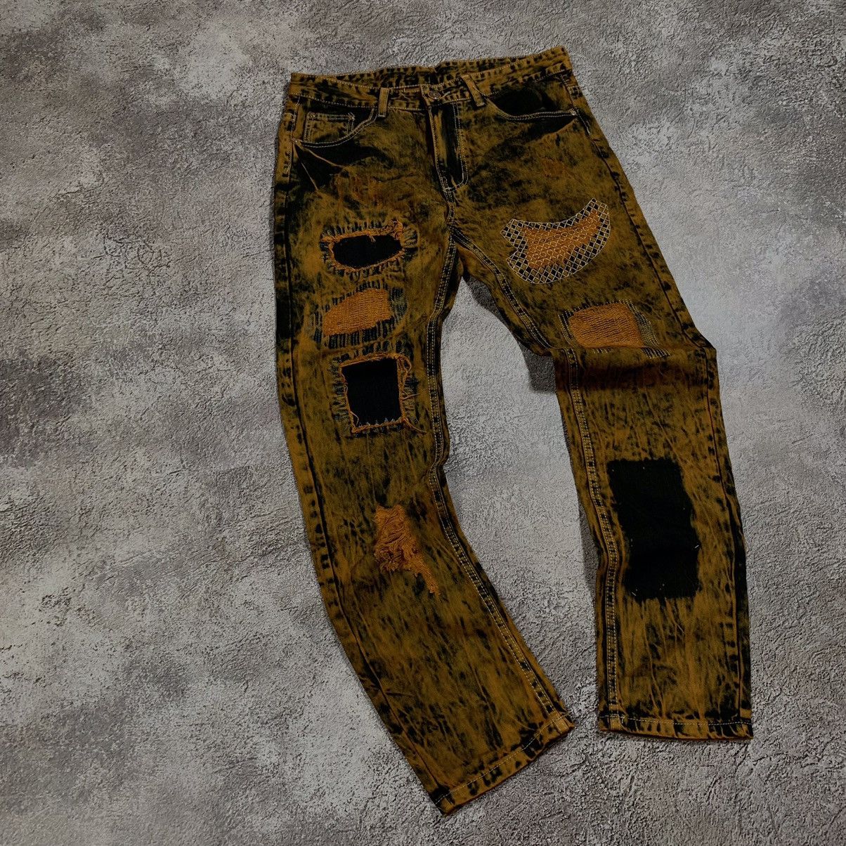 Vintage Vintage Y2K Distressed Baggy Jeans Thrashed Grunge Skate 34 Size US 34 / EU 50 - 4 Thumbnail