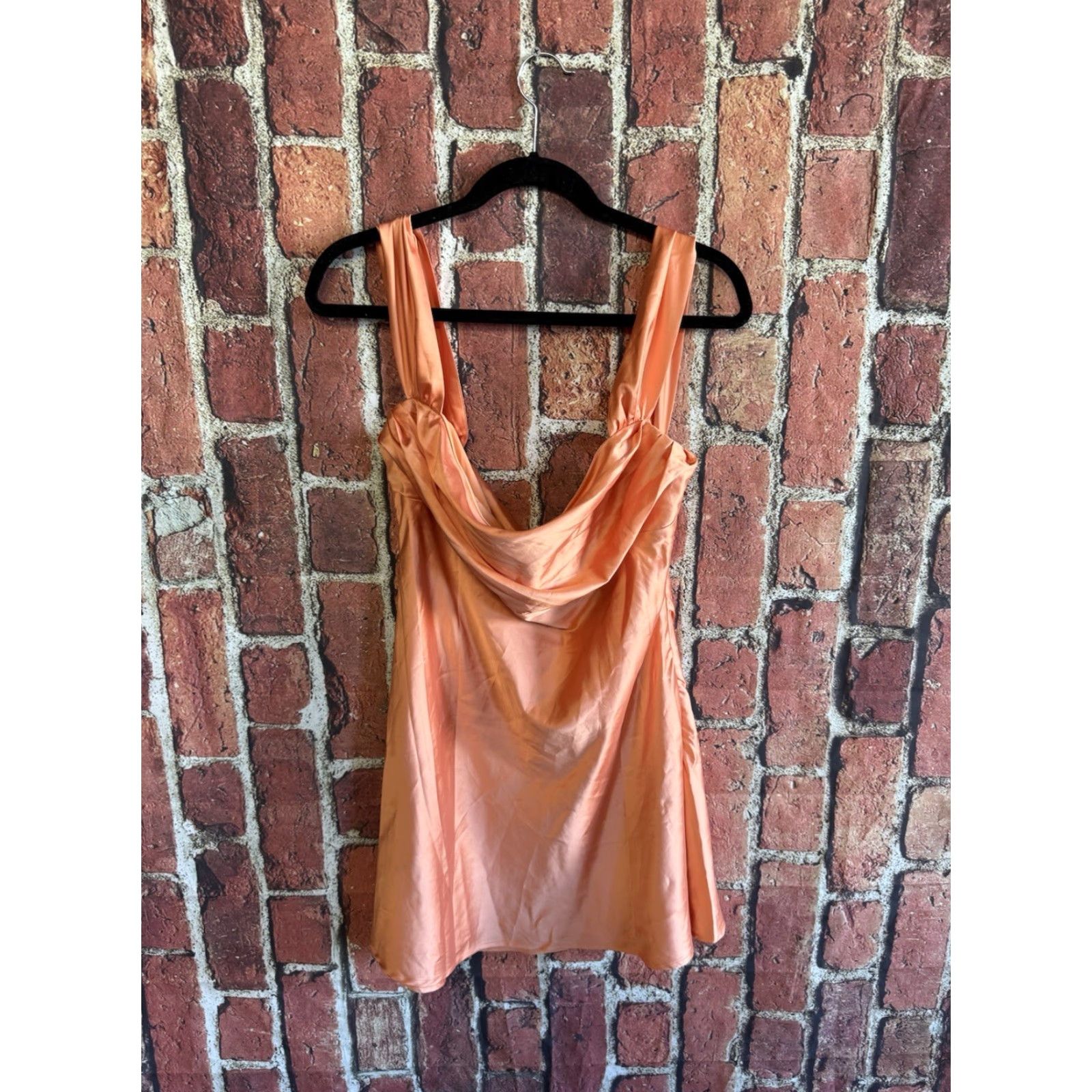 PRINCESS POLLY Princess Polly Princess Slip Dress Womens Orange Sleeveless Knee Length 12 NWT Size XL / US 12-14 / IT 48-50 - 2 Thumbnail