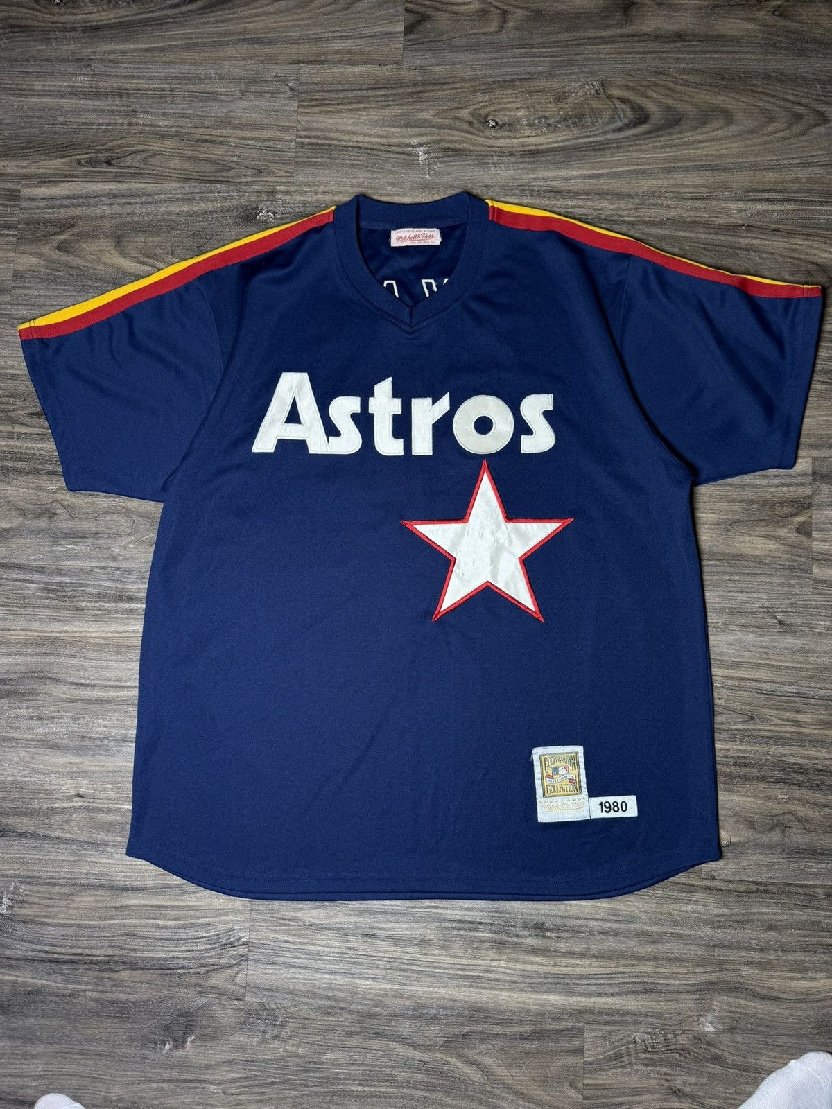 NBA × Vintage Mitchell & Ness NOLAN RYAN Houston Astros Authentic 1980 Size US XXL / EU 58 / 5 - 3 Thumbnail