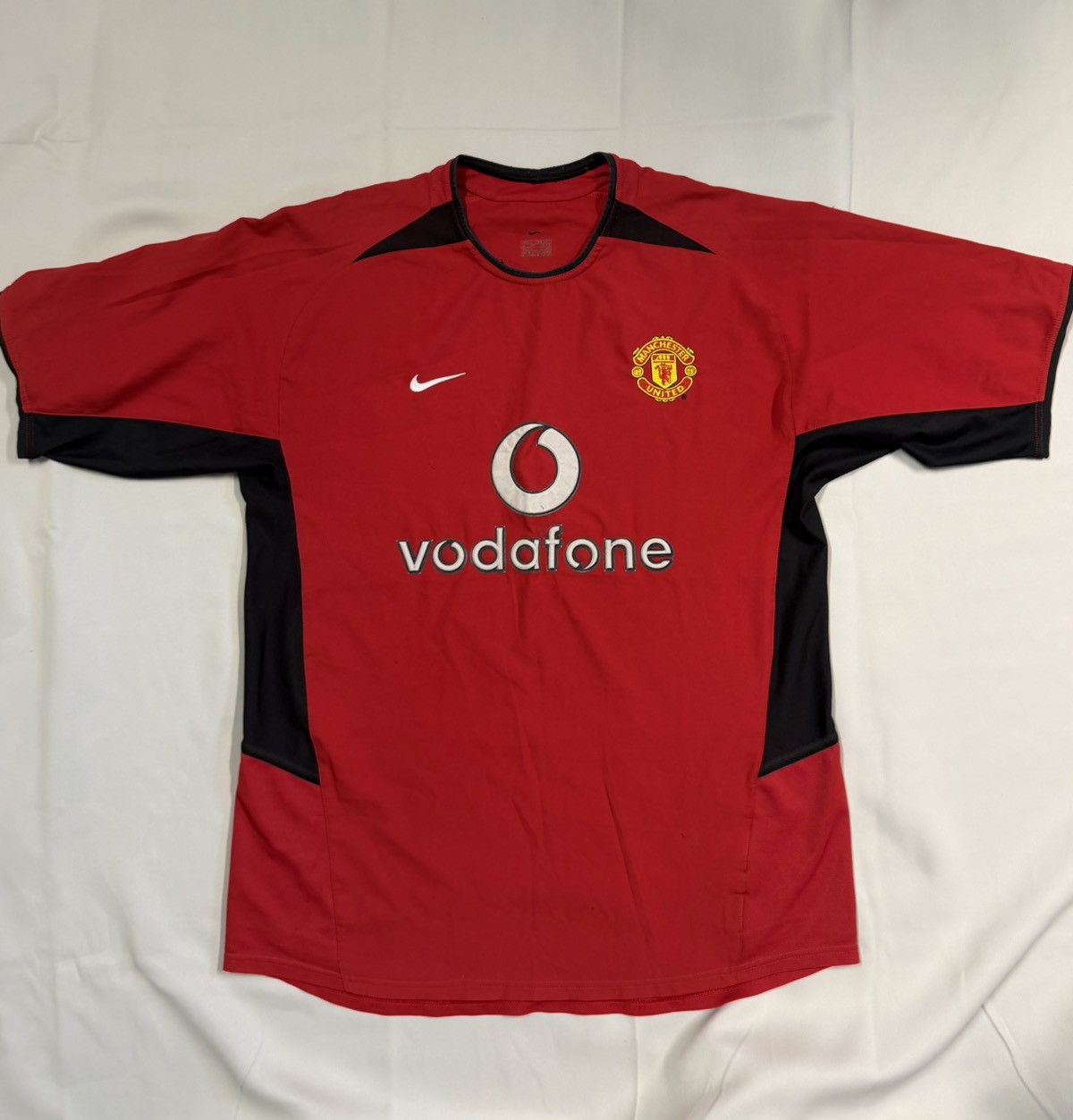 Nike 2002-04 Manchester United Nike Home Shirt Size US L / EU 52-54 / 3 - 1 Thumbnail