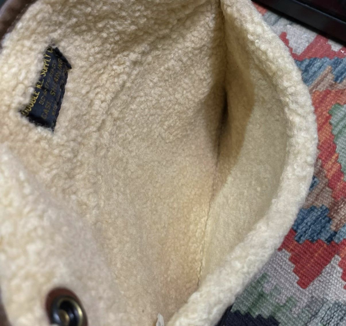 RRL Ralph Lauren RRL Ralph Lauren Double RL Shearling B3 Clutch Bag K22 Size ONE SIZE - 6 Thumbnail