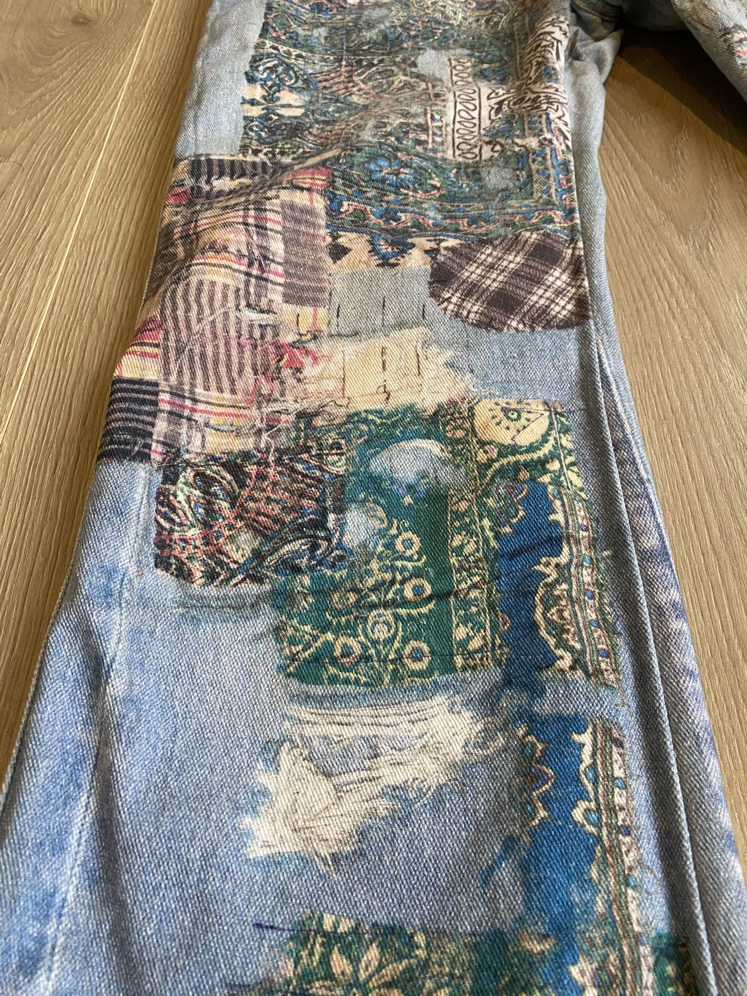(di)vision × Acne Studios $385 - 31 - Trompe L'oeil Print Jeans Size US 31 - 13 Thumbnail