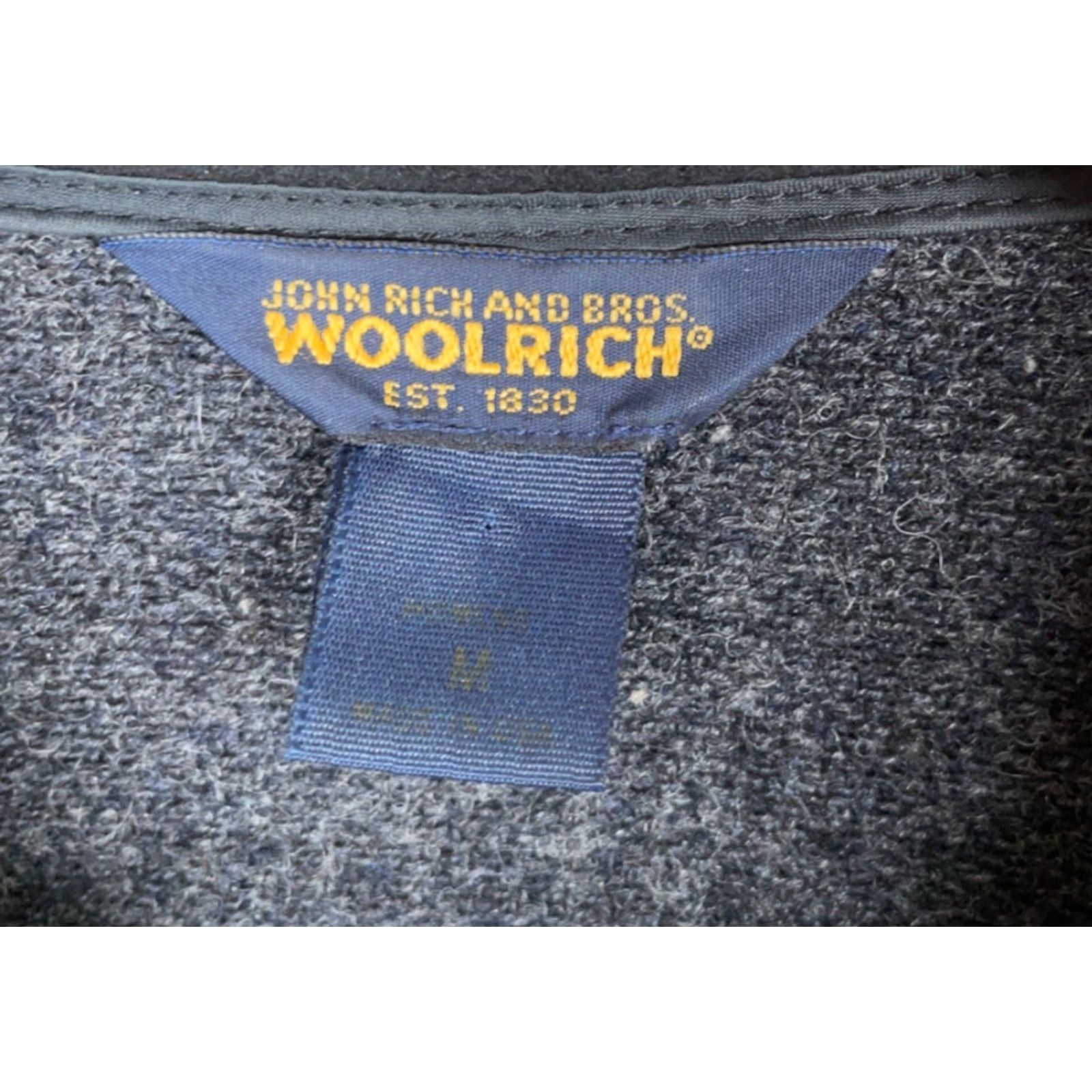 Vintage VINTAGE Woolrich Jacket Women’s Medium Dark Gray Zip Up Unlined Boiled Wool USA Made Regular Fit Pockets Full Zip 90s Outdoor Size M / US 6-8 / IT 42-44 - 3 Thumbnail