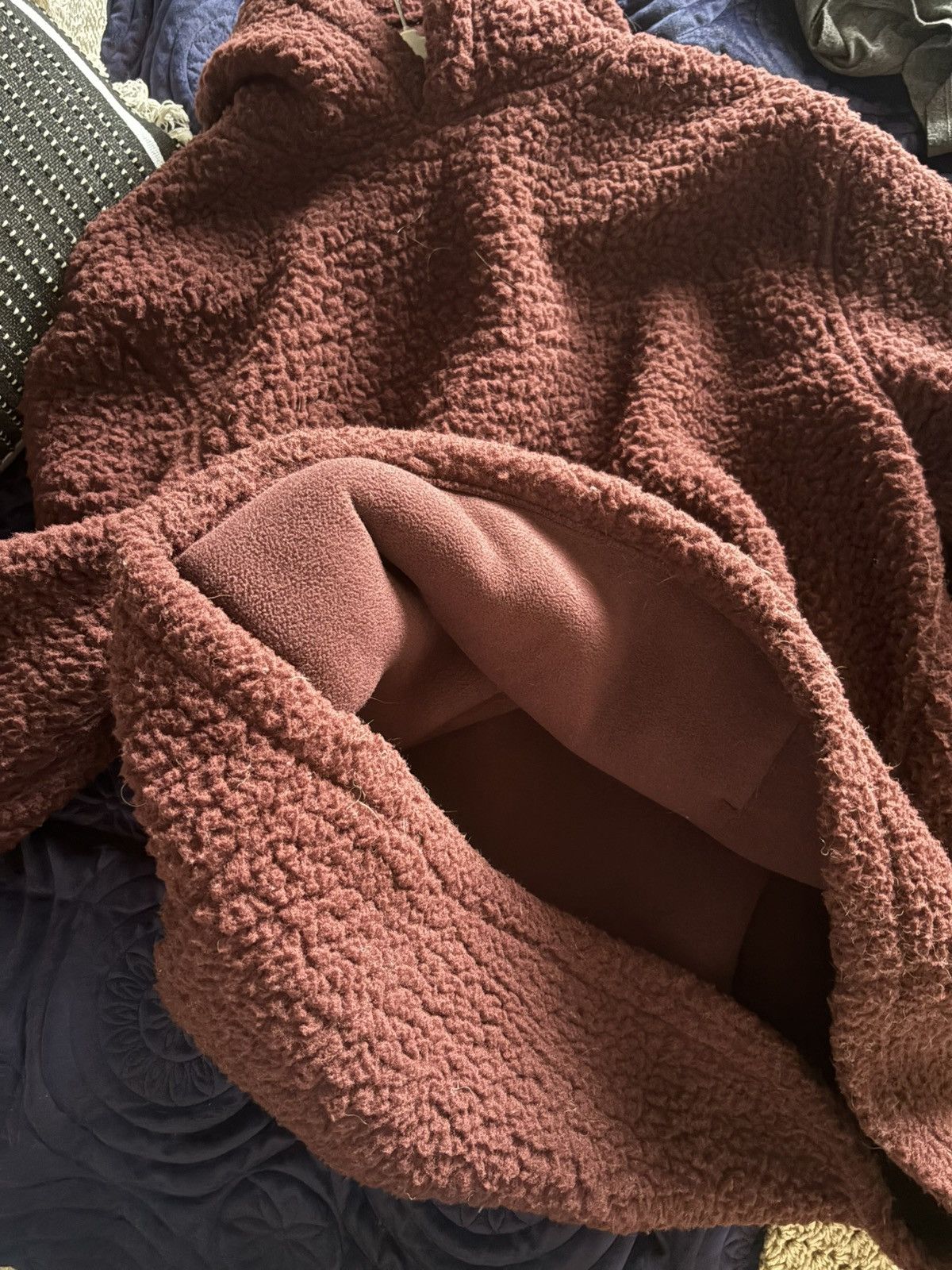 Taylor Stitch Taylor Stitch Fleece Hoodie — rust/oxblood. 44 (L). Size US L / EU 52-54 / 3 - 3 Thumbnail
