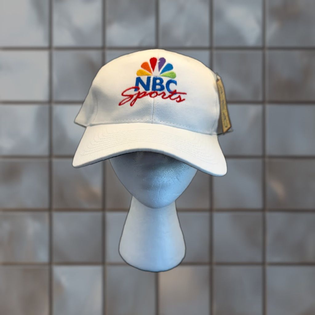 Vintage VINTAGE Ahead NBC Sports Hat One Size White Adjustable Twill Golf Size ONE SIZE - 1 Thumbnail