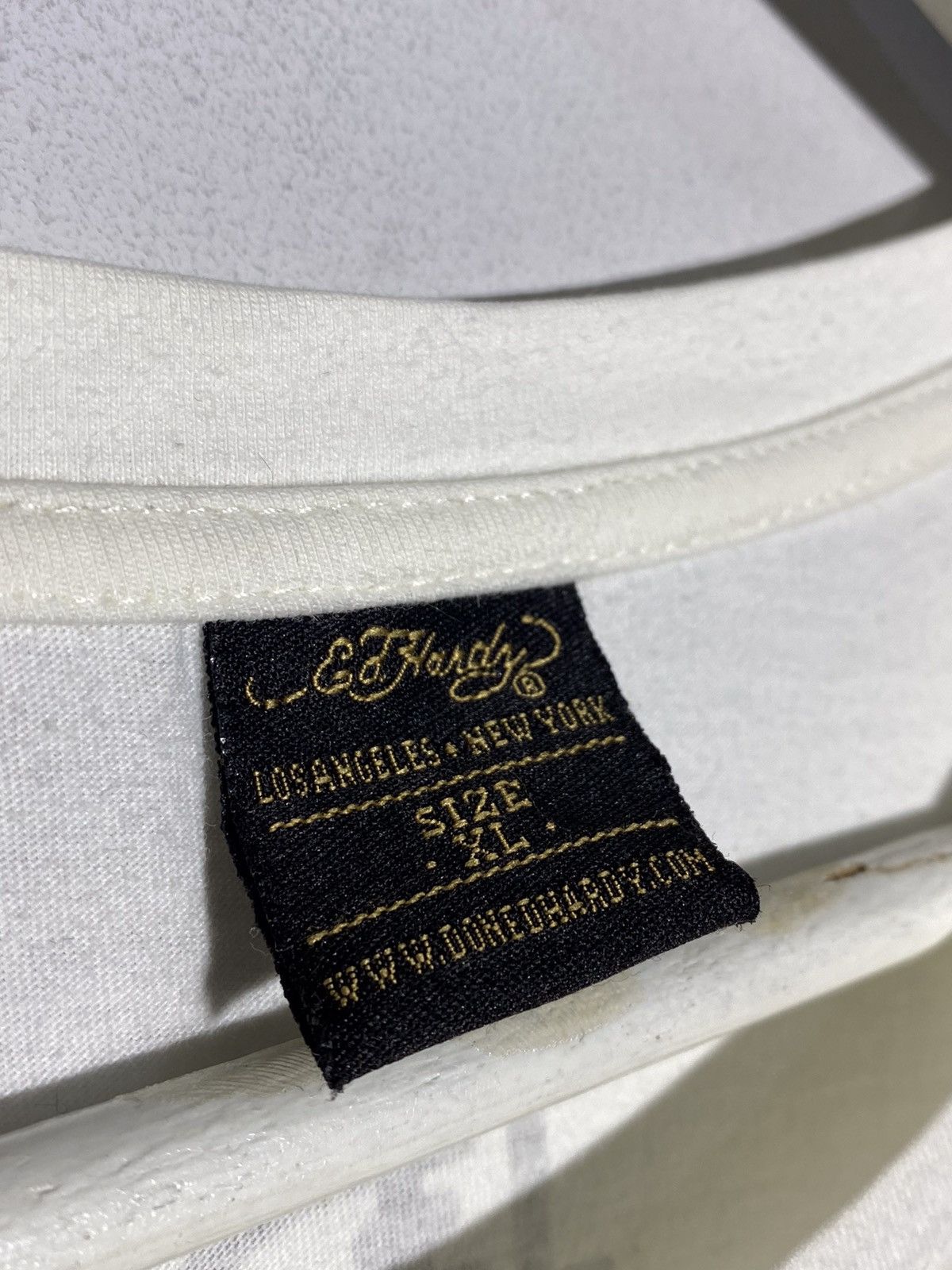 Christian Audigier × Ed Hardy Ed Hardy y2k hype streetwear style white t-shirt Size US XL / EU 56 / 4 - 12 Thumbnail