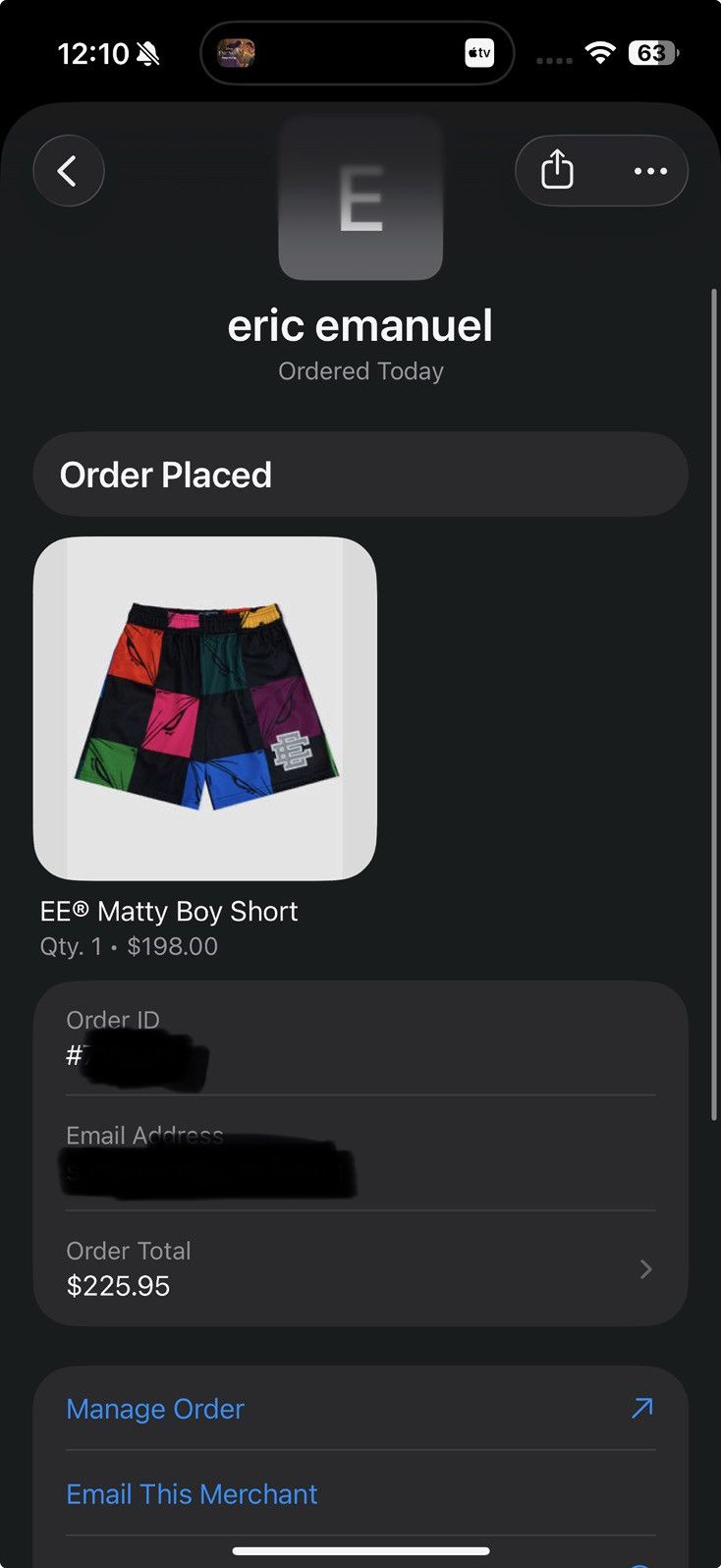 Eric Emanuel Eric Emanuel x Matty Boy Shorts SMALL Size US 30 / EU 46 - 2 Thumbnail