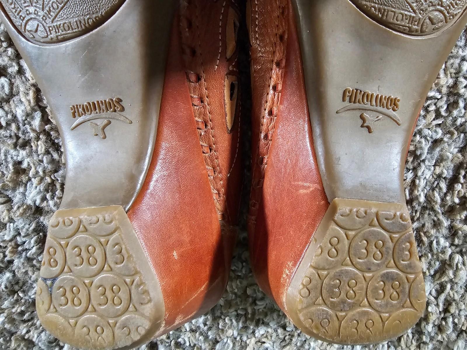 Designer pikolinos spanish design women's shoes 38 brown slip on Size US 7.5 / IT 37.5 - 4 Thumbnail