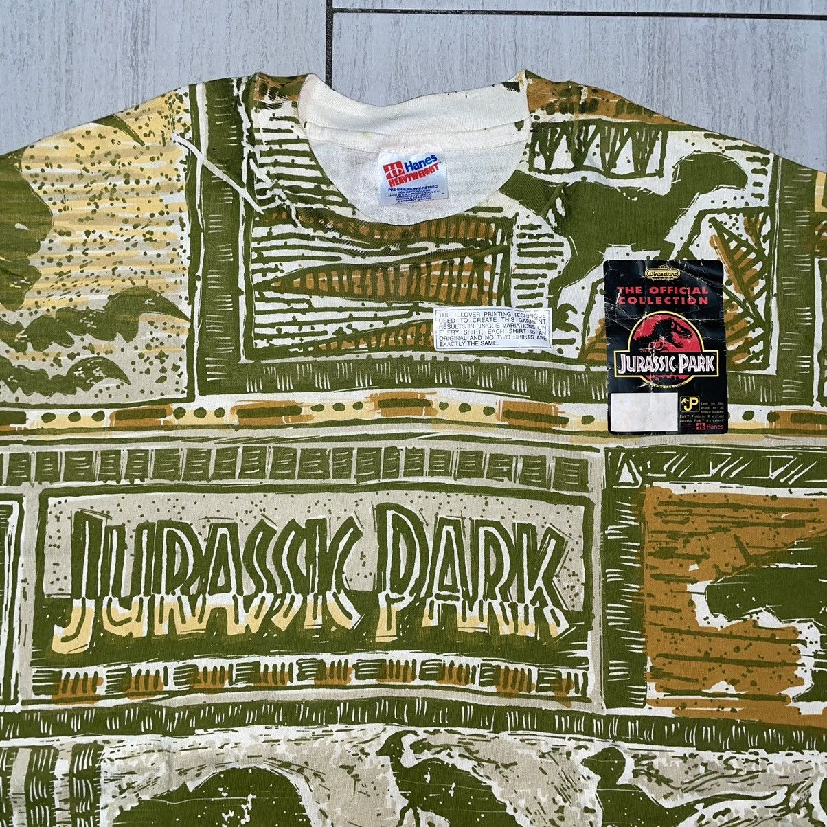 Vintage Jurassic Park 1993 All Over Print T-shirt Size US XL / EU 56 / 4 - 2 Thumbnail