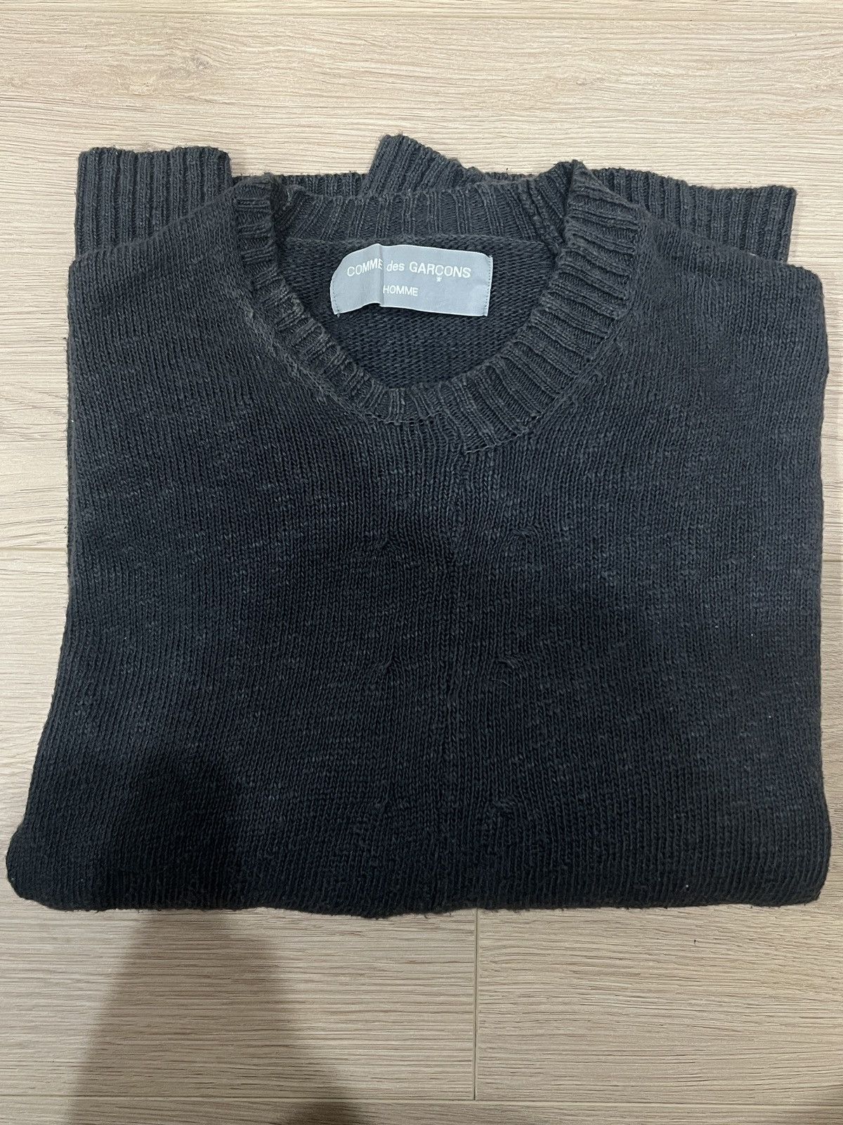Comme Des Garcons Homme AD 1998 Asymmetrical Stitch Sweater