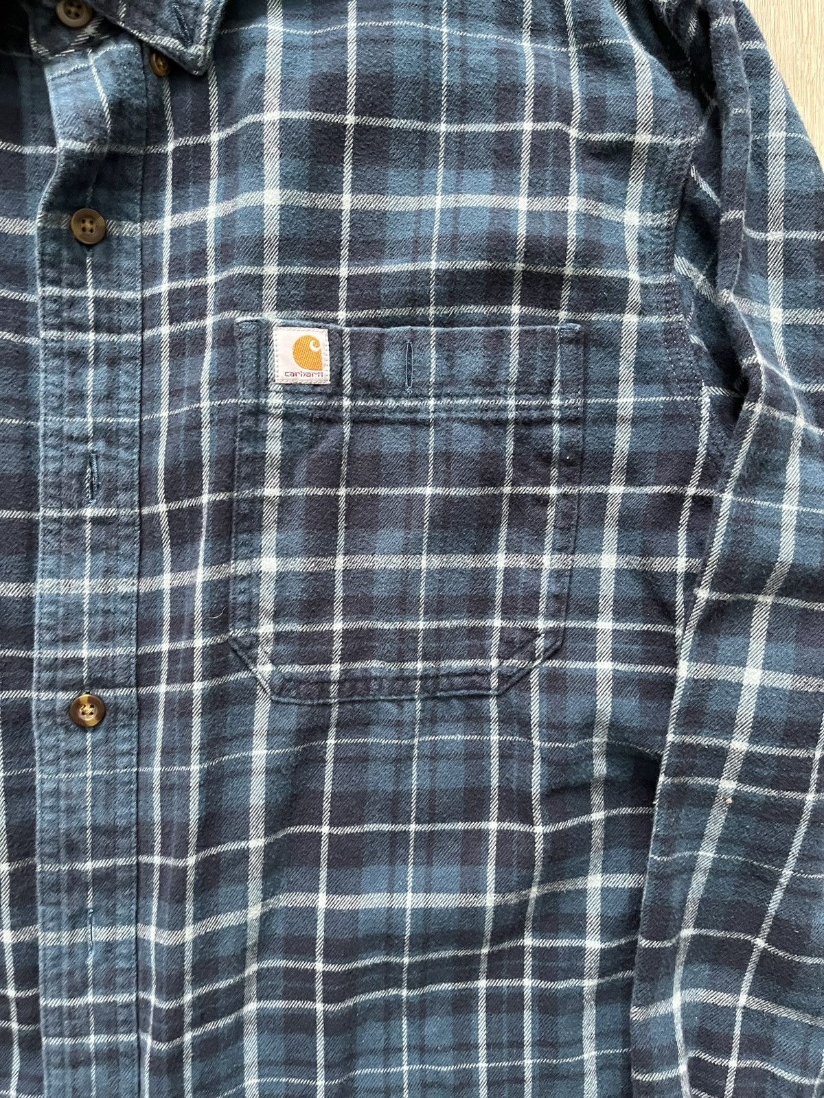 Carhartt Vintage Carhartt Flannel Shirt Size US XL / EU 56 / 4 - 5 Thumbnail