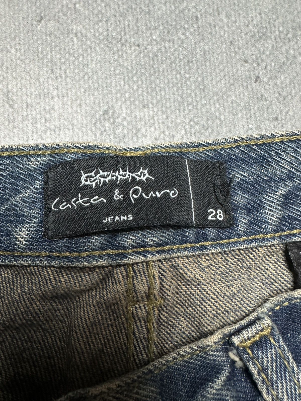 If Six Was Nine Casta & Puro Flared Denim Jeans Avant Garde Sz 28 Made In Ar Size 28" / US 6 / IT 42 - 16 Thumbnail
