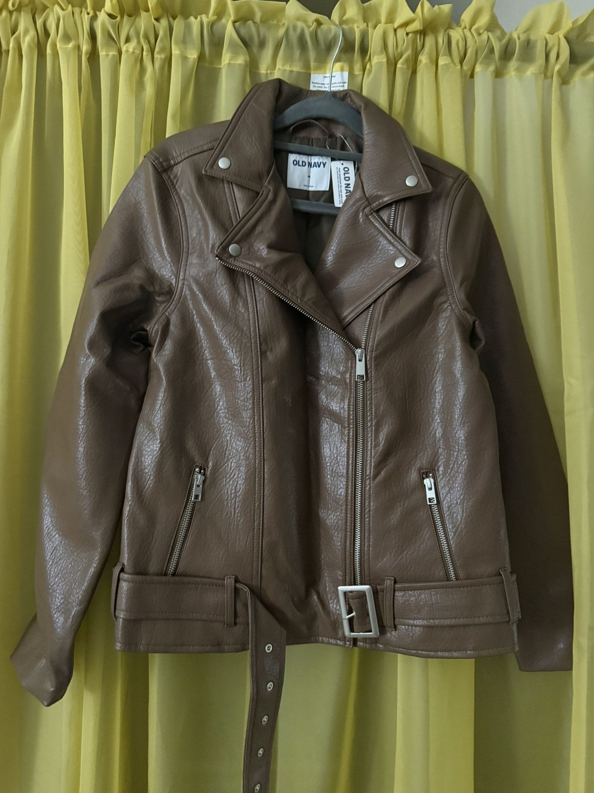 Old Navy Beautiful leather jacket Size M / US 6-8 / IT 42-44 - 2 Thumbnail