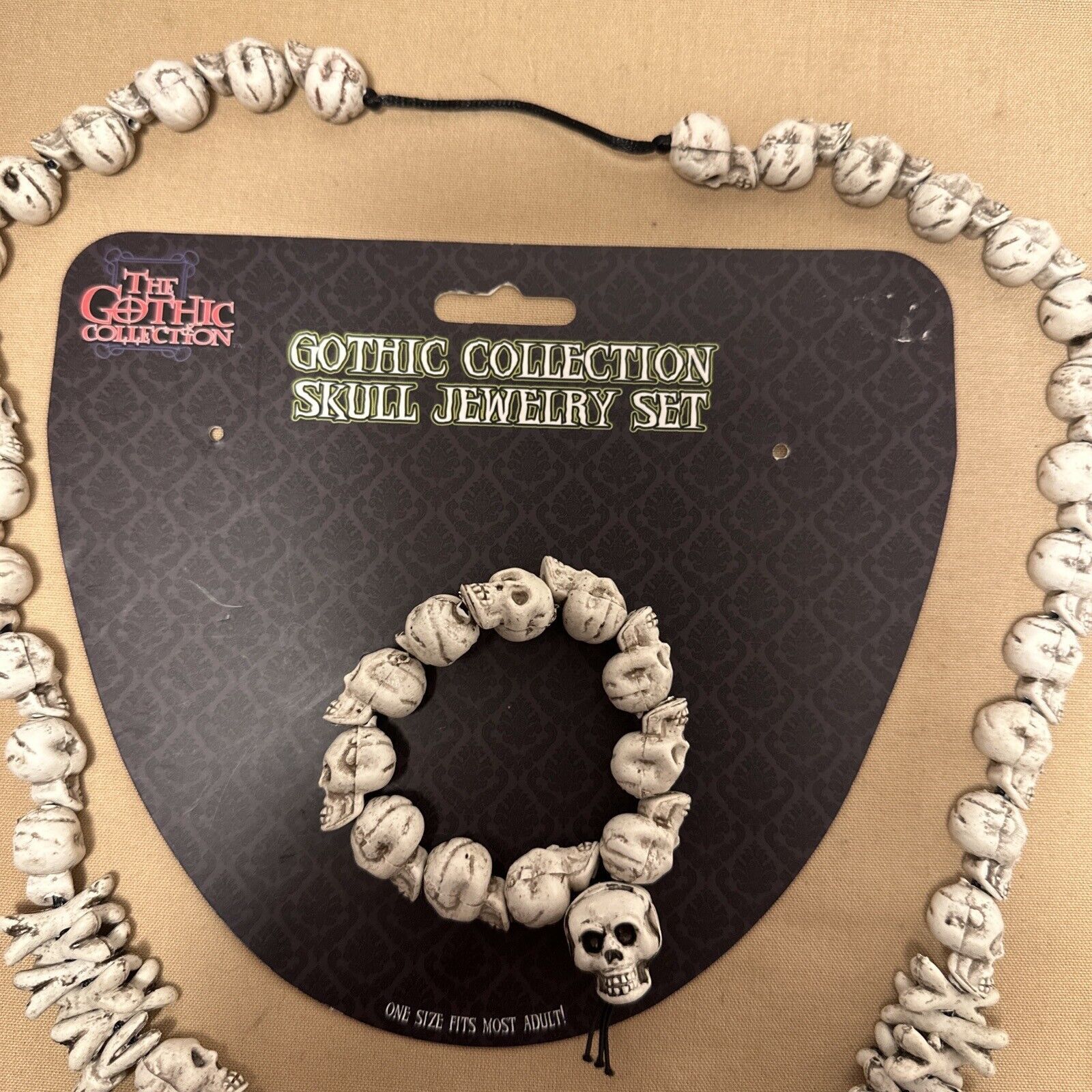 Other Gothic Faux Skul Set Bones Teeth Necklace Bracelet Voodoo Size ONE SIZE - 3 Thumbnail