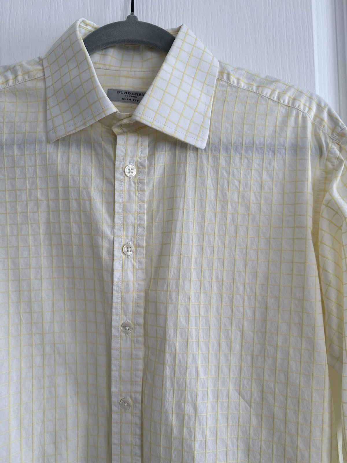 Burberry Burberry Dress-Shirt Yellow Check Size 40L - 2 Thumbnail