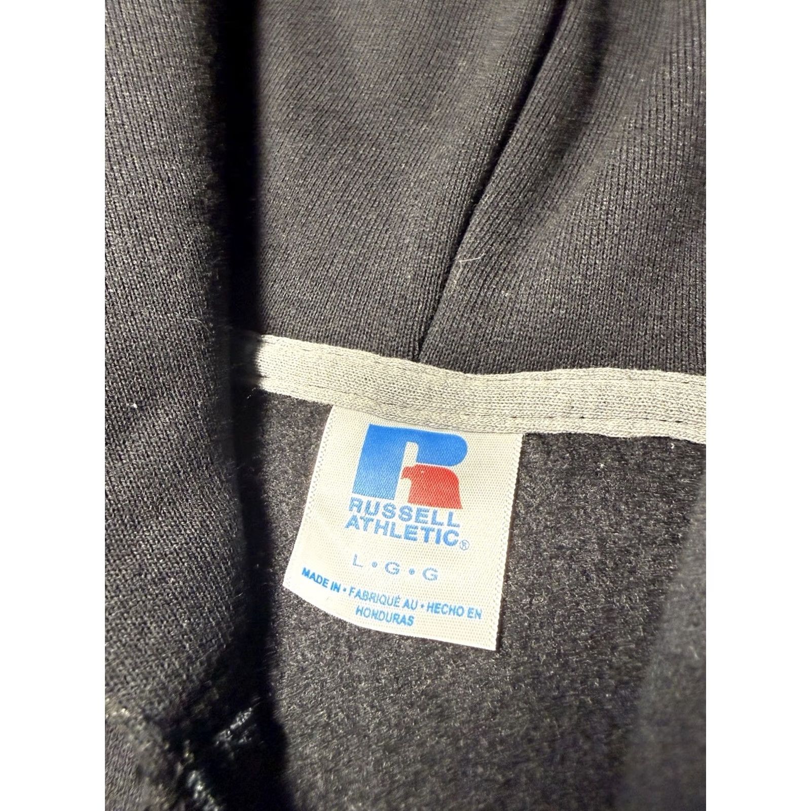 Russell Athletic VINTAGE Russell Athletic Hoodie Full Zip Mens Large Black 90s DEADSTOCK NWOT Heavyweight Y2K Size US L / EU 52-54 / 3 - 4 Thumbnail