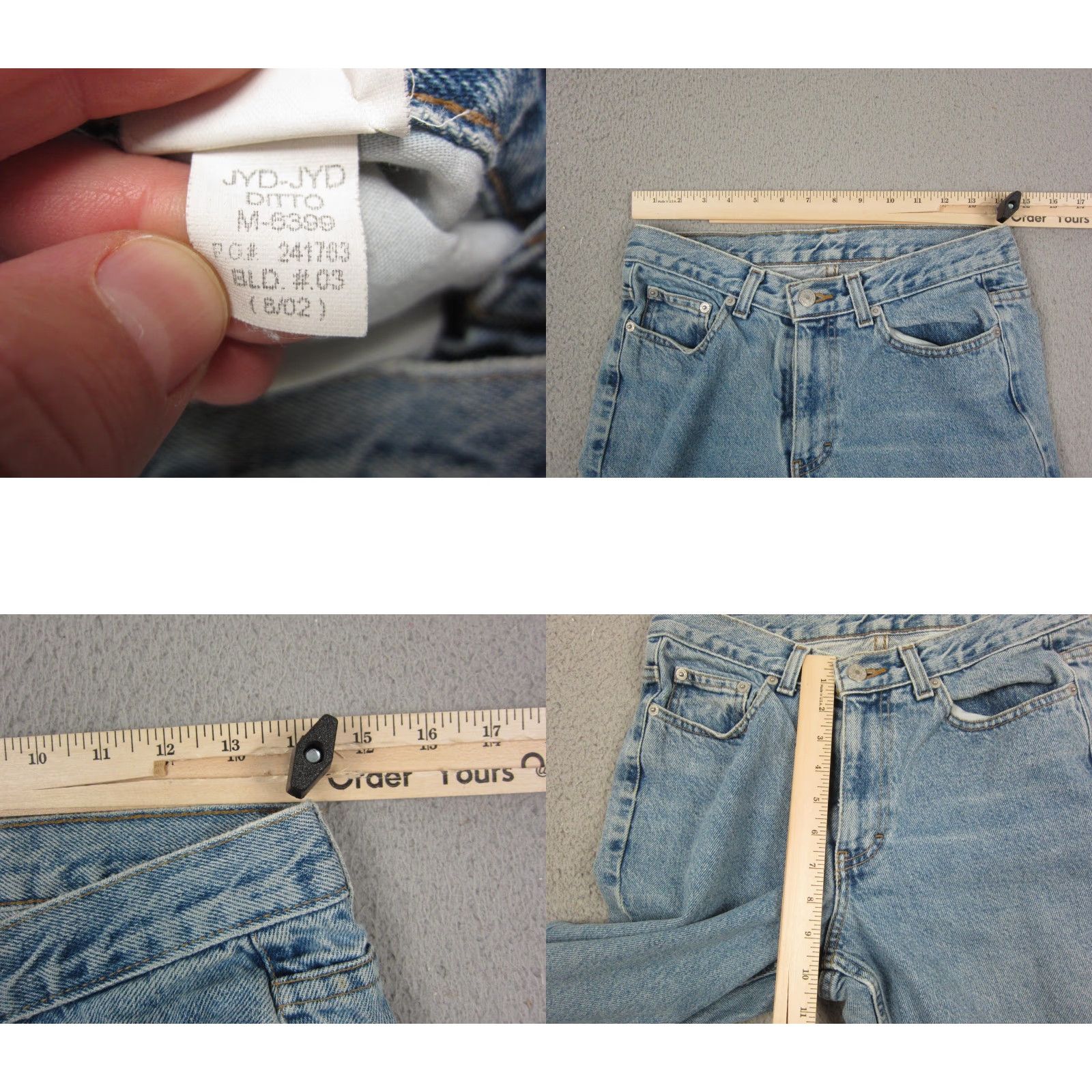Tommy Hilfiger Vintage Tommy Hilfiger Jeans Womens 32R Light Blue Bootcut 5-Pocket Denim Relaxed Mid Rise Jeans Womens Mens Girls Size 24" / US 00 / IT 34 - 9 Thumbnail